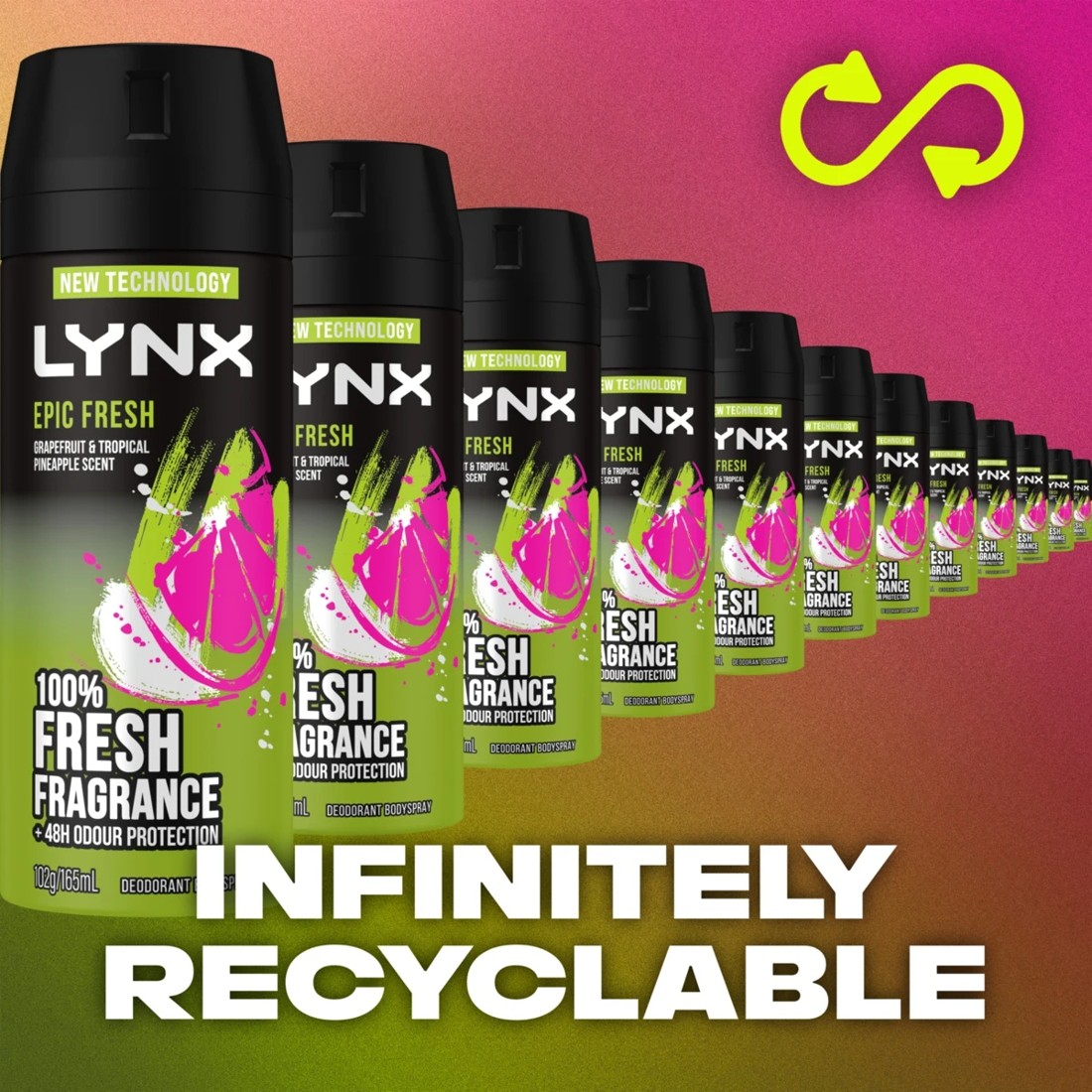 4 LYNX Epic Fresh Deodorant Bodyspray 165ml, 4 of 7