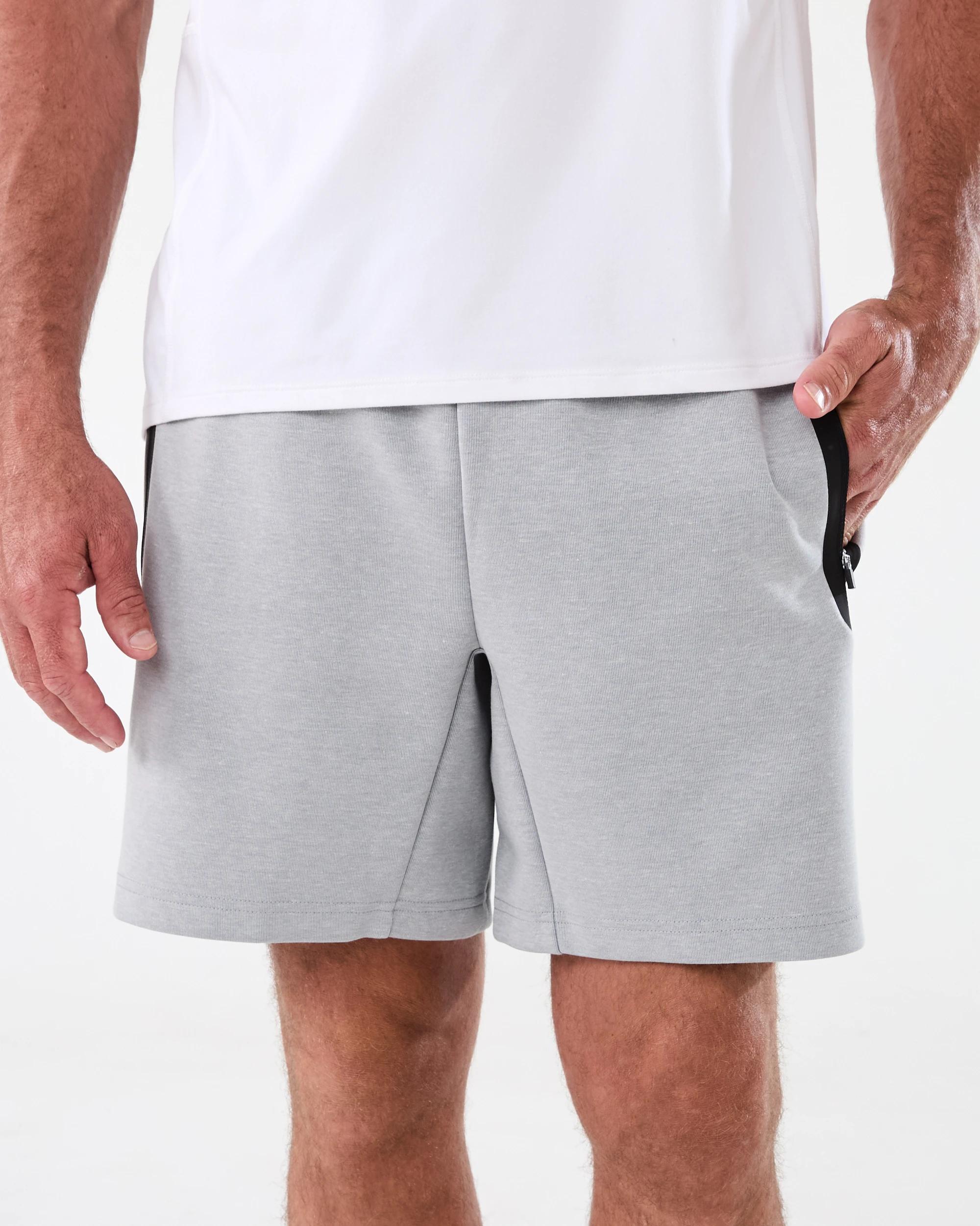 1 Active Mens Sports Shorts GREY MARLE CORE, 1 of 7