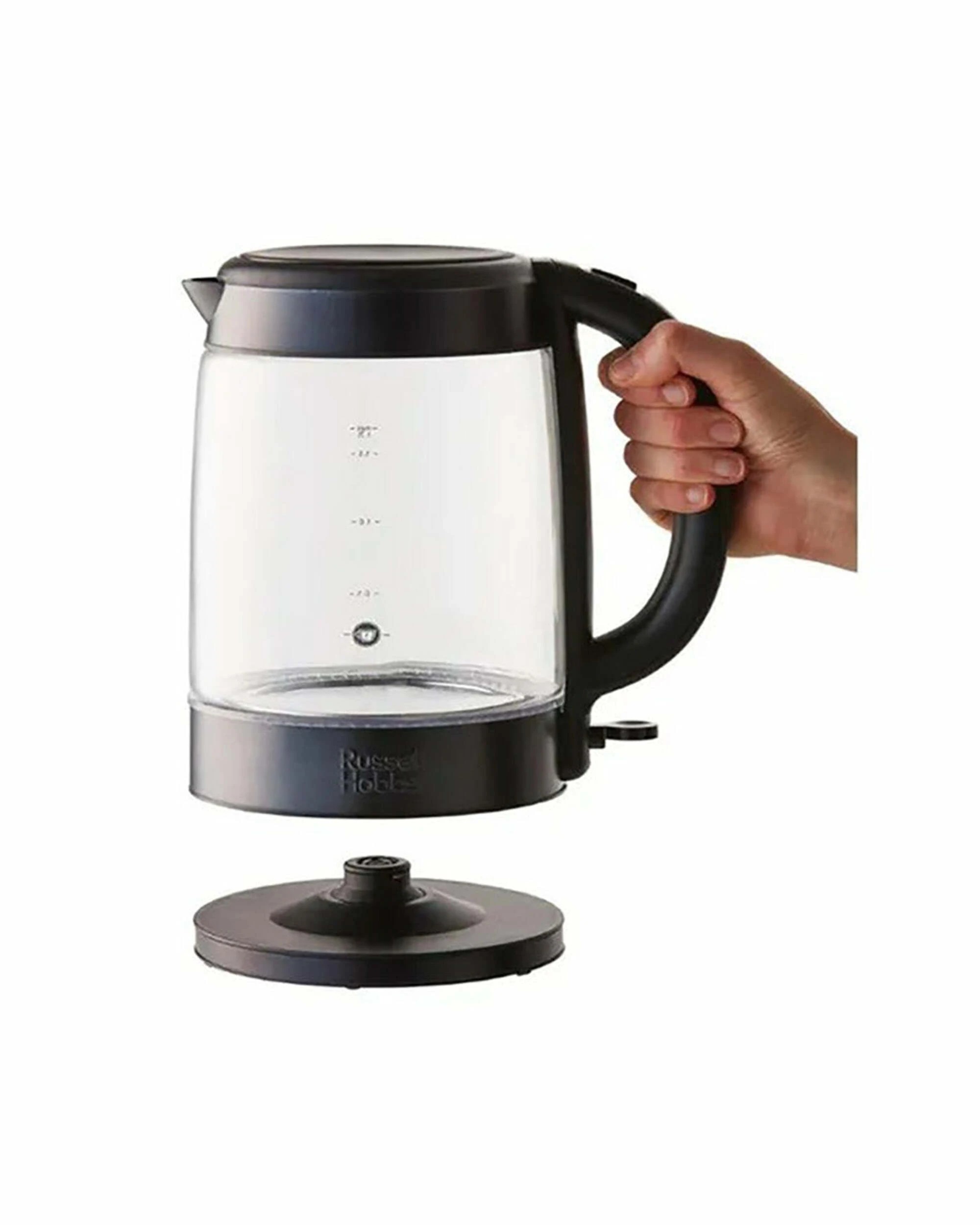 2 Russell Hobbs 1.7 Litre Brooklyn Glass Kettle -  Black - BLACK, 2 of 4