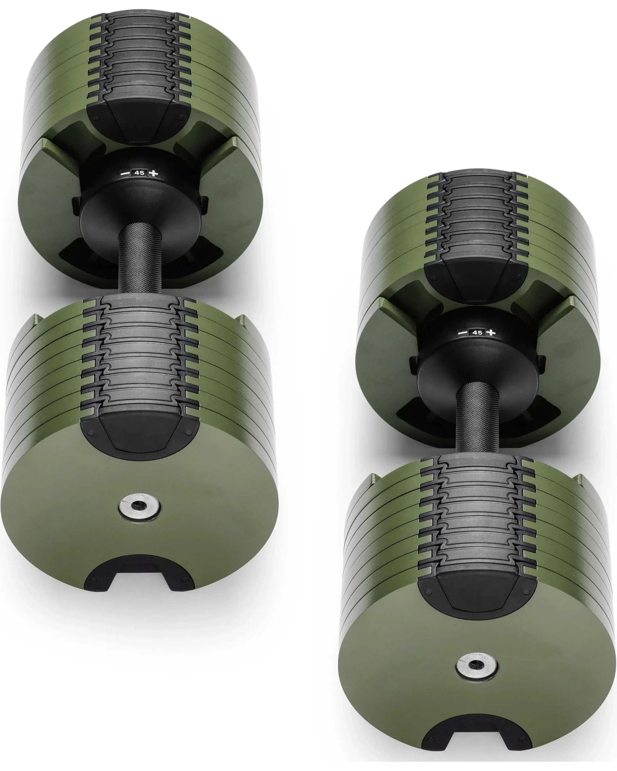 5 Powertrain Eon 45KG Dial Up Adjustable Dumbbell Pair 9 Weight Options Safety Lock Easy Adjustment - Green, 5 of 8