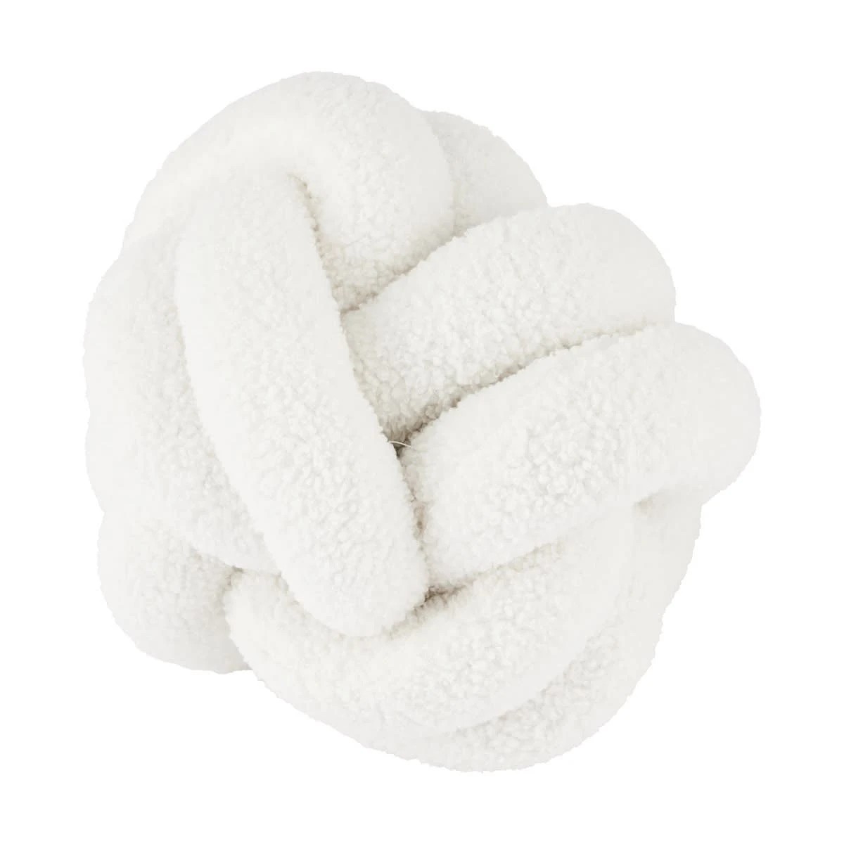 3 Knot Boucle Cushion - White, 3 of 4