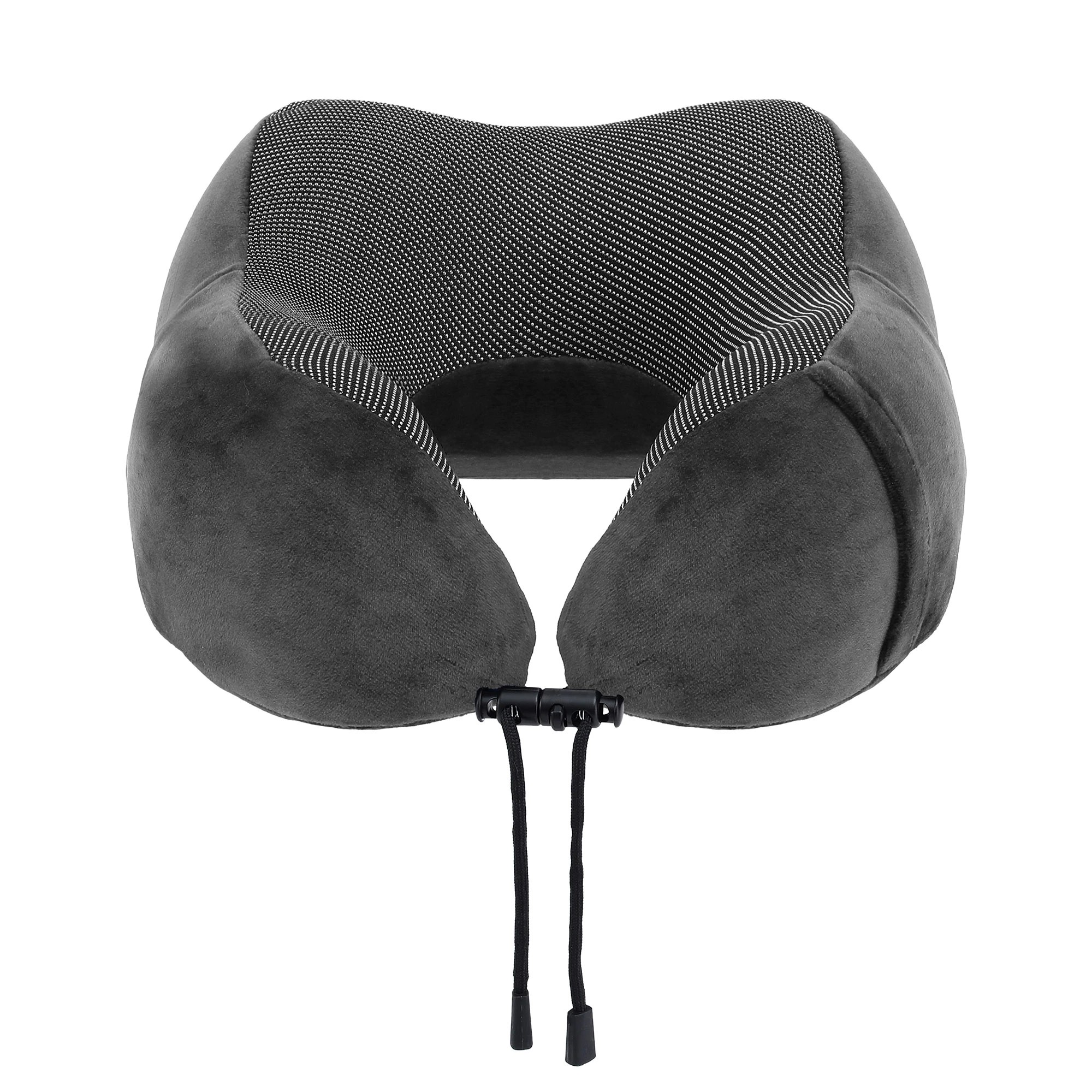 3 Wanderlite Travel Pillow for Airplanes Memory Foam Neck Pillows with Storage Bag - Grey, 3 of 5