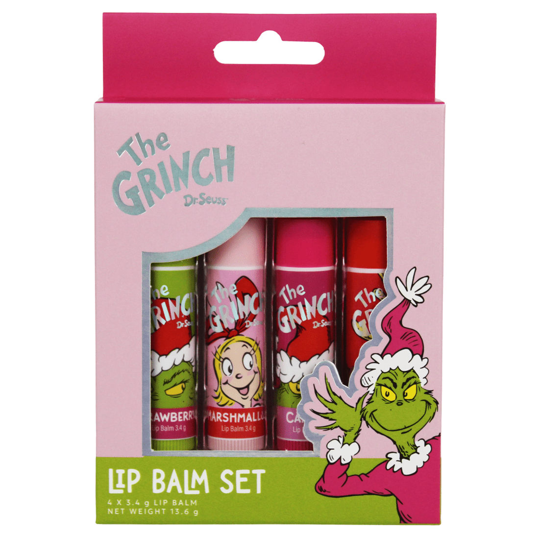 1 Dr. Seuss' The Grinch 4 Pack Lip Balm Set, 1 of 4