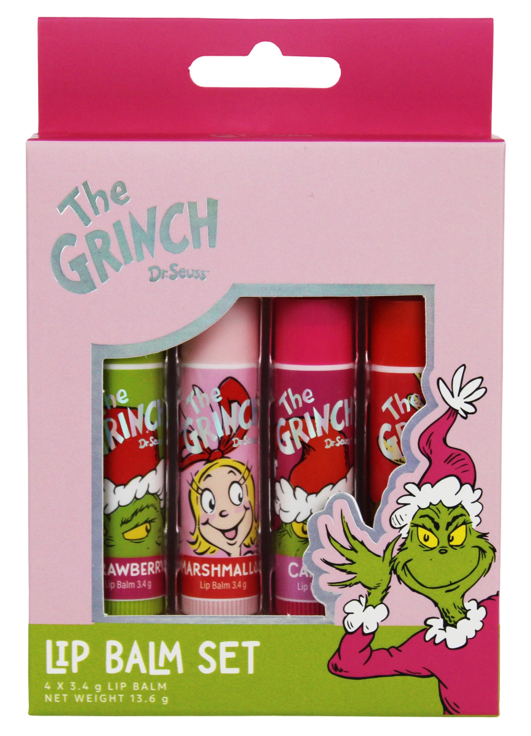 1 Dr. Seuss' The Grinch 4 Pack Lip Balm Set, 1 of 4