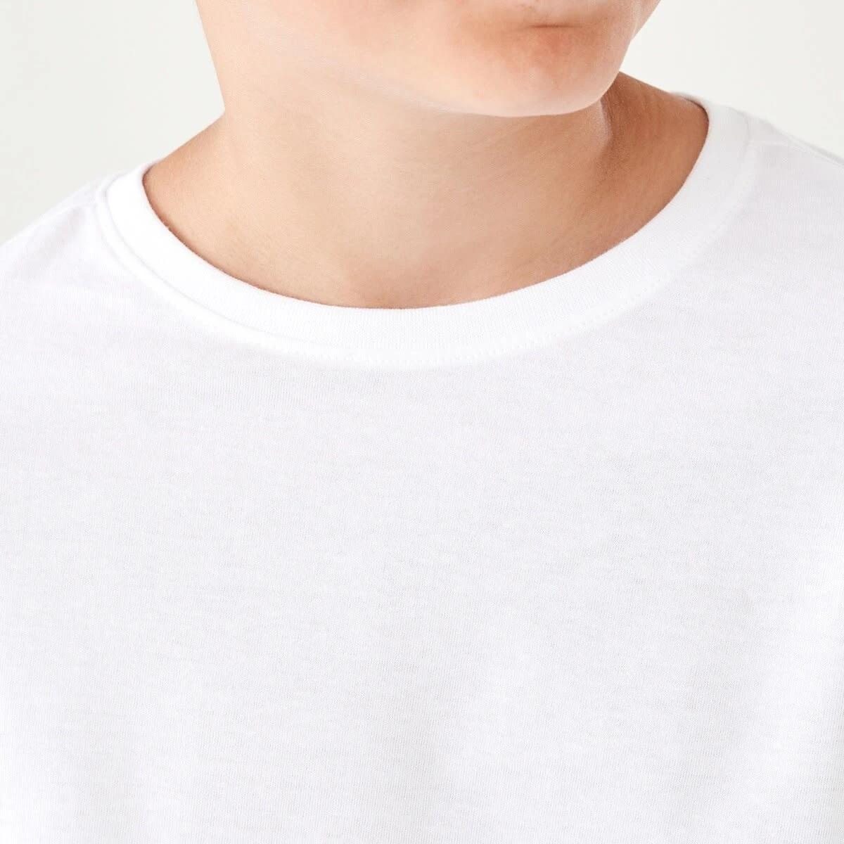 4 Long Sleeve Plain T-shirt White, 4 of 8