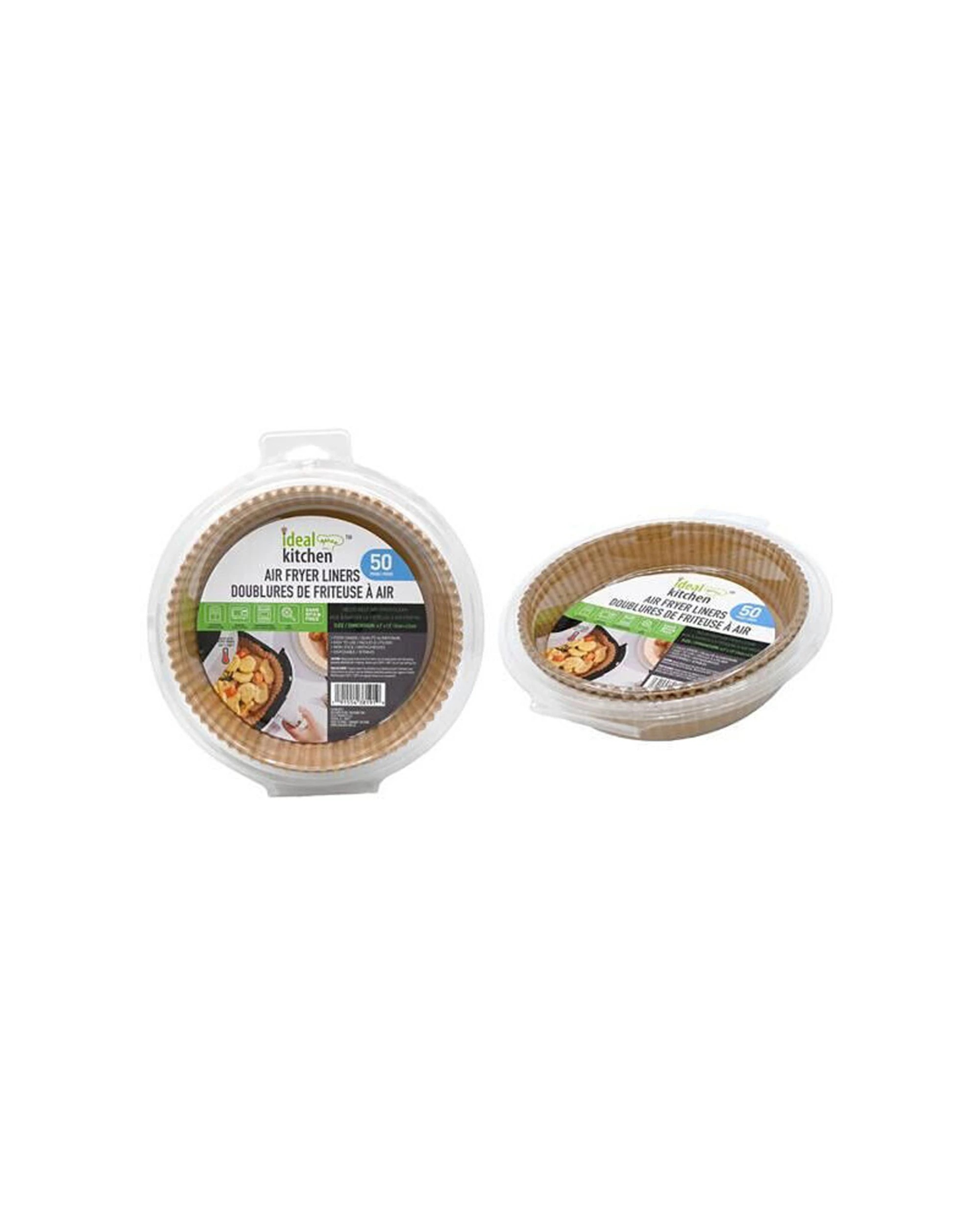 3 Ideal Kitchen 12x 50pc Air Fryer Paper Disposable Liner Sheet 16x4.5cm Round - Silver, 3 of 3