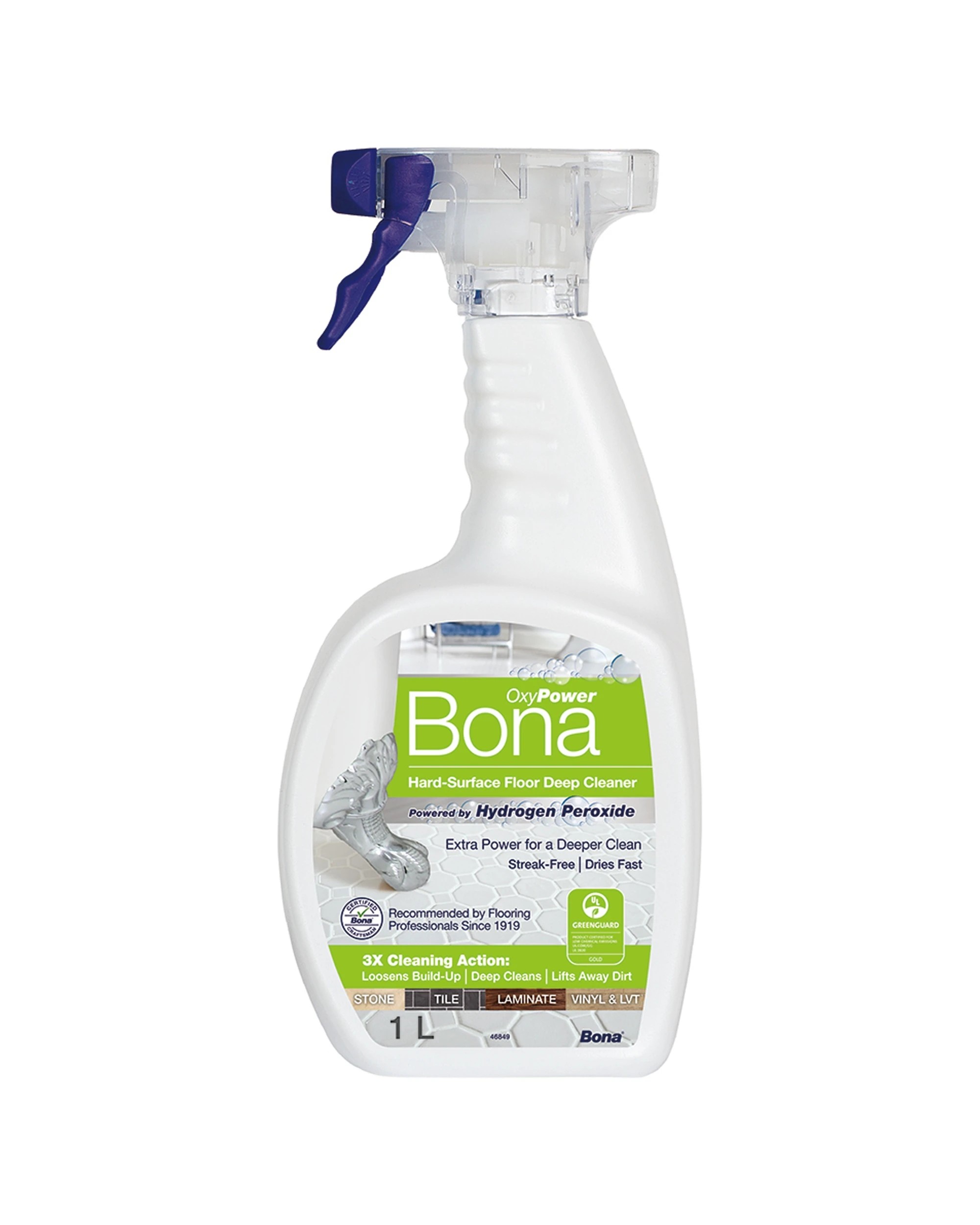3 Bona Micro Fibre Deep Clean Pad With PowerLoop Technology And 1L Hard Surface Spray - Multi, 3 of 3