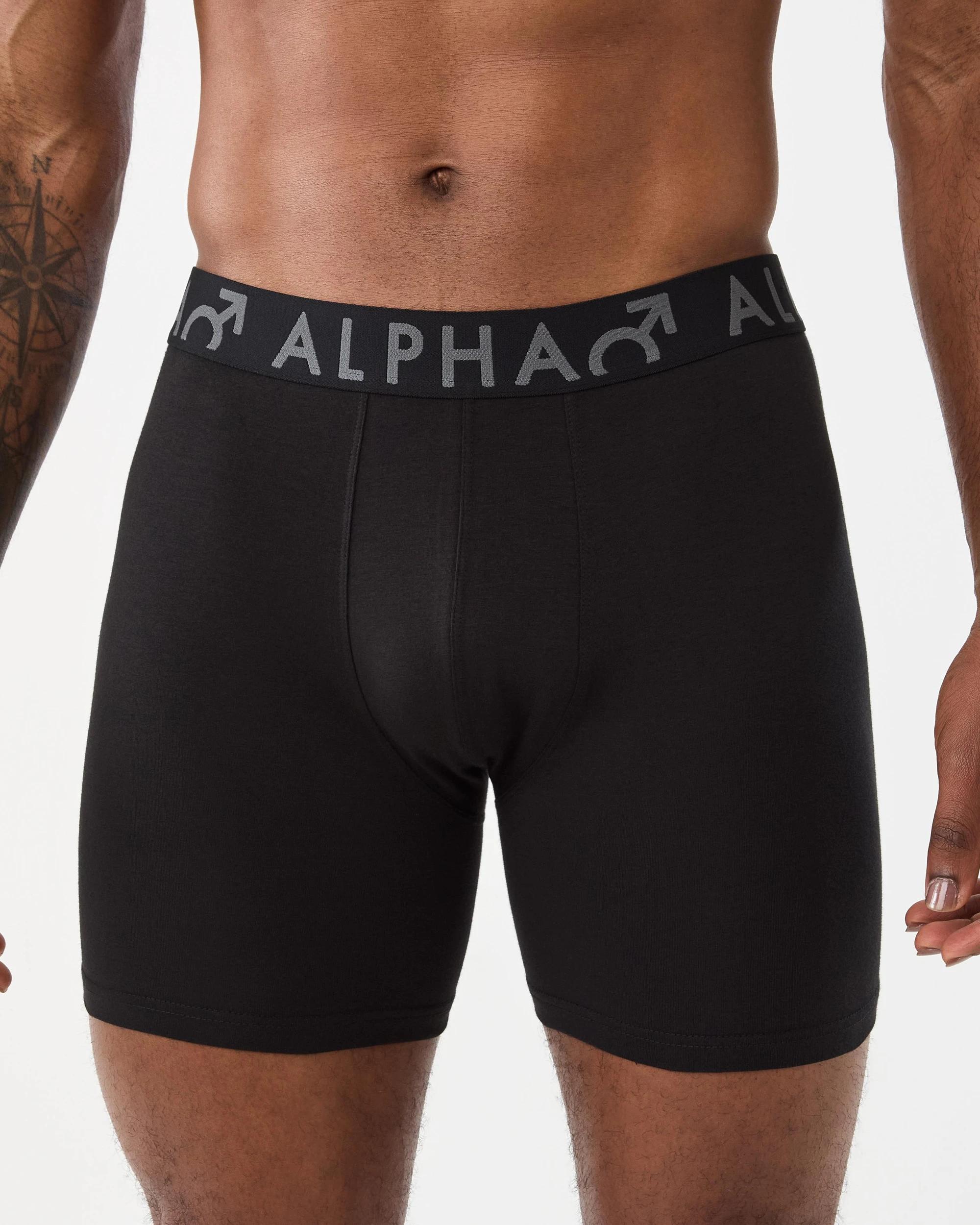 3 3 Pack Mid Length Trunks All Black, 3 of 6