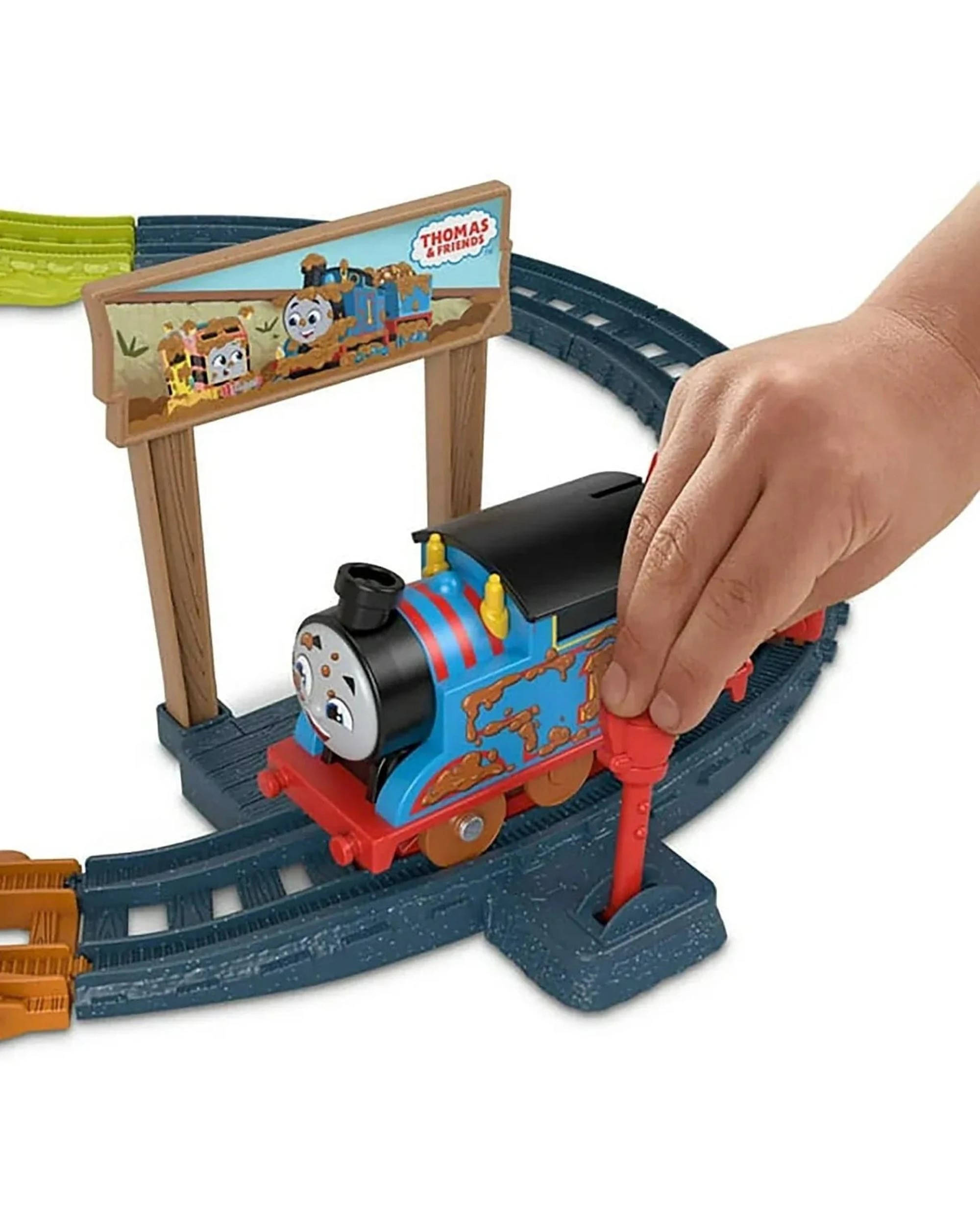 4 Fisher-Price Thomas and Friends Muddy Adventure Motorized Track Set, 4 of 5