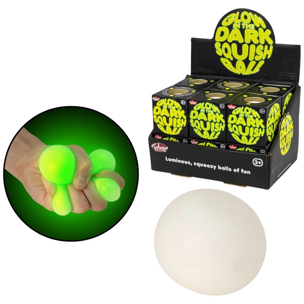 One For Fun Glow in the Dark Stress Ball Fidget Toy - Kmart
