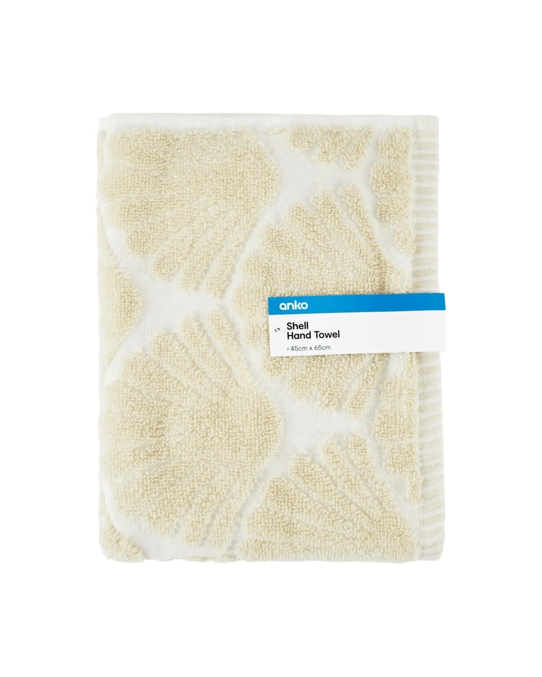 5 Shell Cotton Hand Towel - Beige, 5 of 5