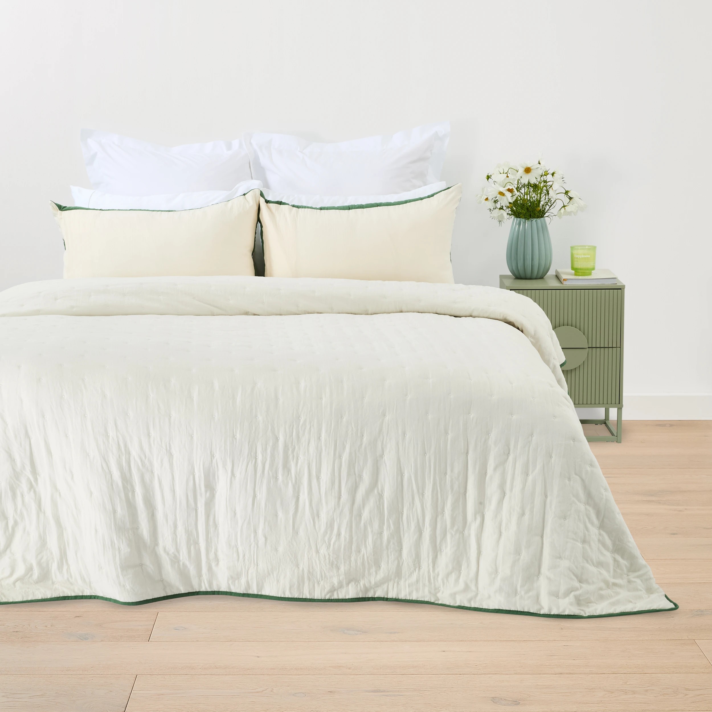 2 Polka Dot Reversible Coverlet Set - Queen/ King Bed, 2 of 9