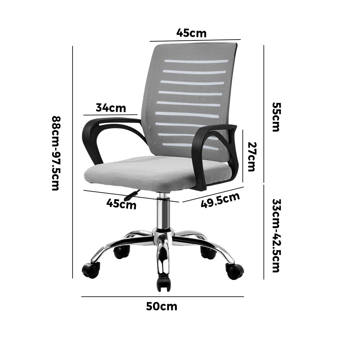 9 Oikiture Mesh Office Chair Computer Desk Seat Home Work
 - Multi, 9 of 9