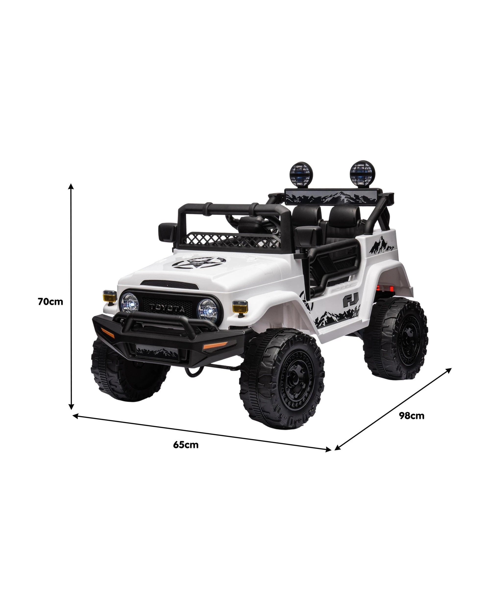 4 Kahuna Authorized Toyota Kids Ride-on FJ Cruiser J2099 - White, 4 of 10