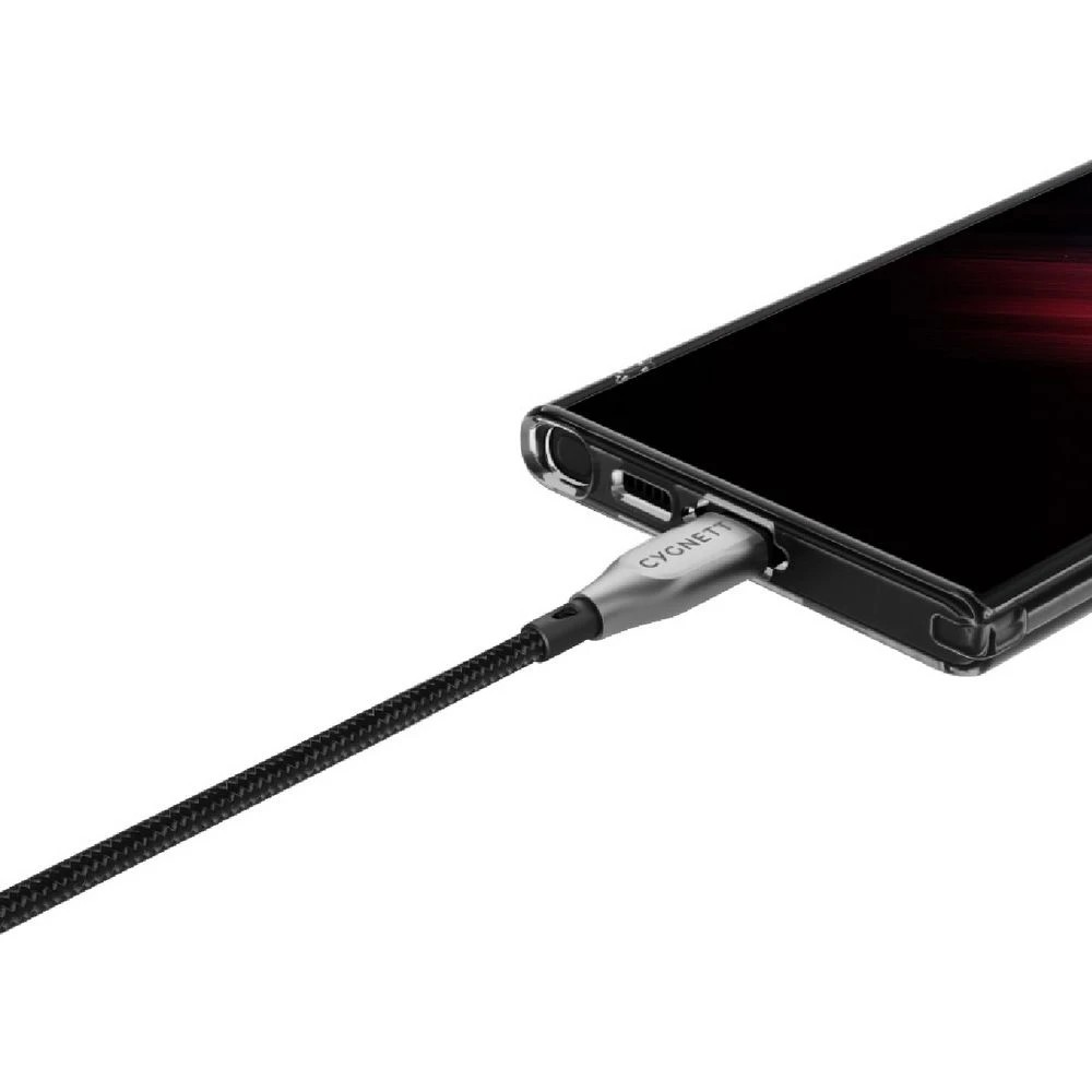 3 Cygnett Armoured USB-C to USB-A Cable 50cm Black, 3 of 3