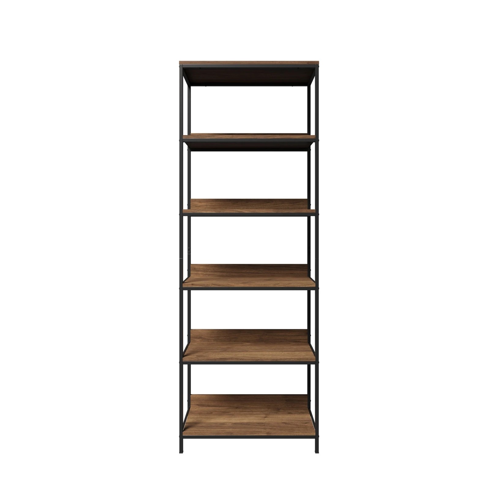6 Oikiture Display Shelf 5 Tier Bookshelf Storage Shelves Bookcase Stand Rack
 - Multi, 6 of 9