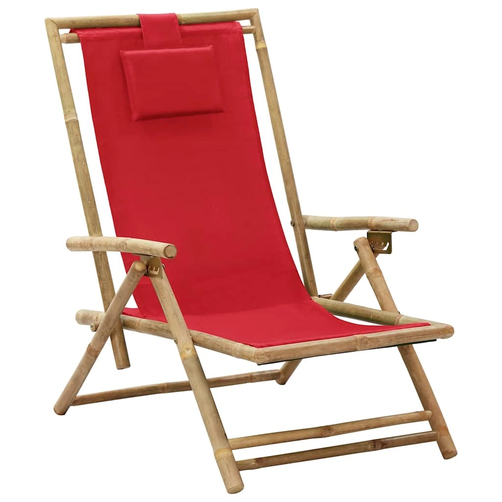 1 vidaXL Relaxing chair Adjustable Armrests - Red, 1 of 8