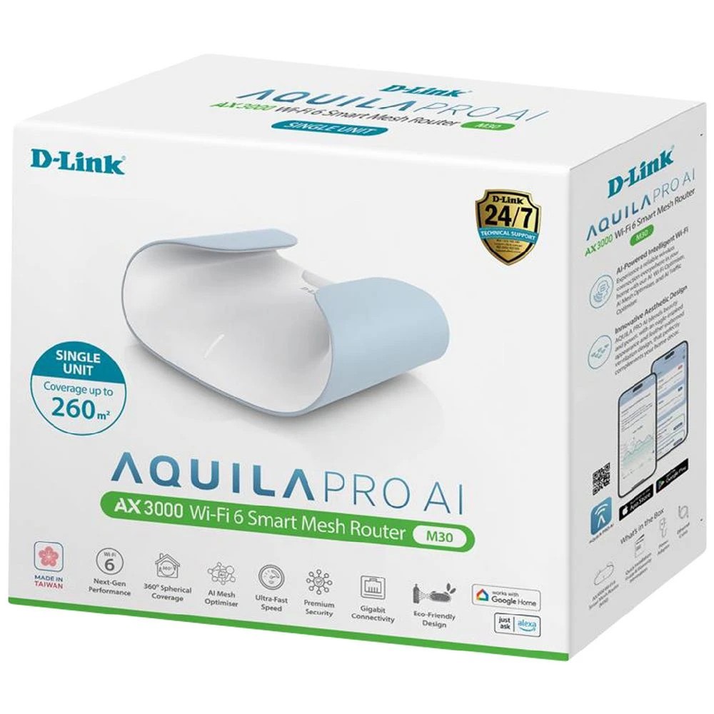 6 D-Link M30 AX3000 WiFi Router White, 6 of 6