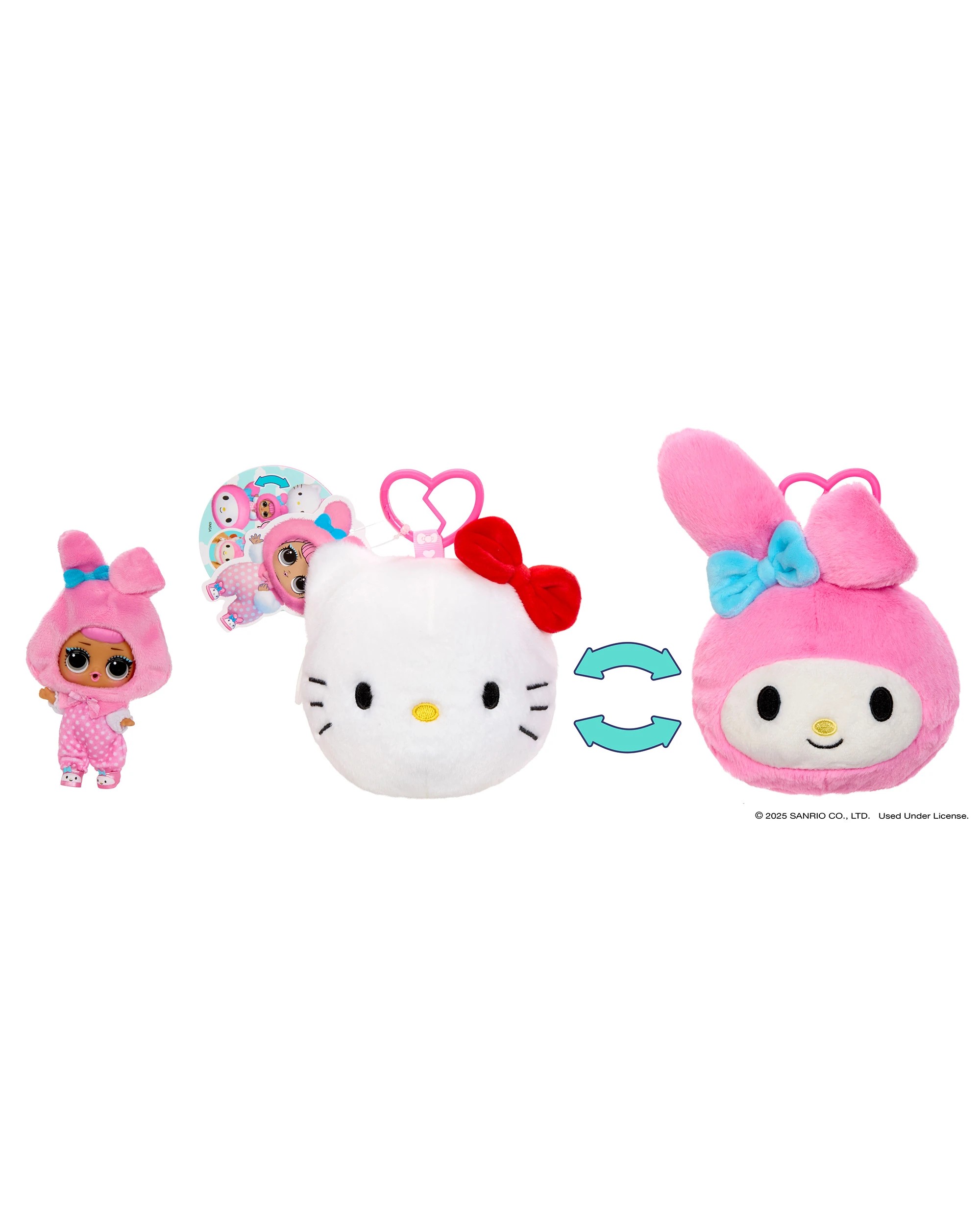 1 L.O.L. Surprise! L.O.L. Surprise Loves Hello Kitty Reversible Plush - Assorted - Multi, 1 of 9