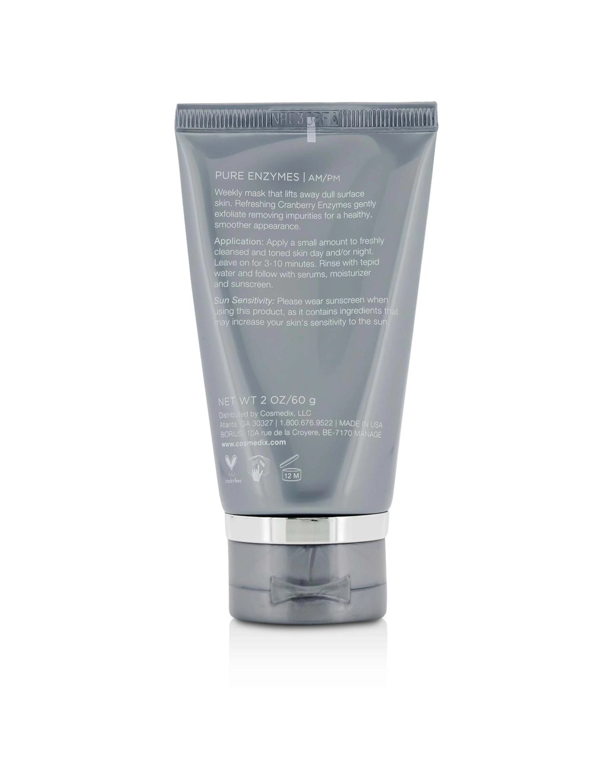 3 CosMedix Pure Enzymes Cranberry Exfoliating Mask  60g/2oz, 3 of 3