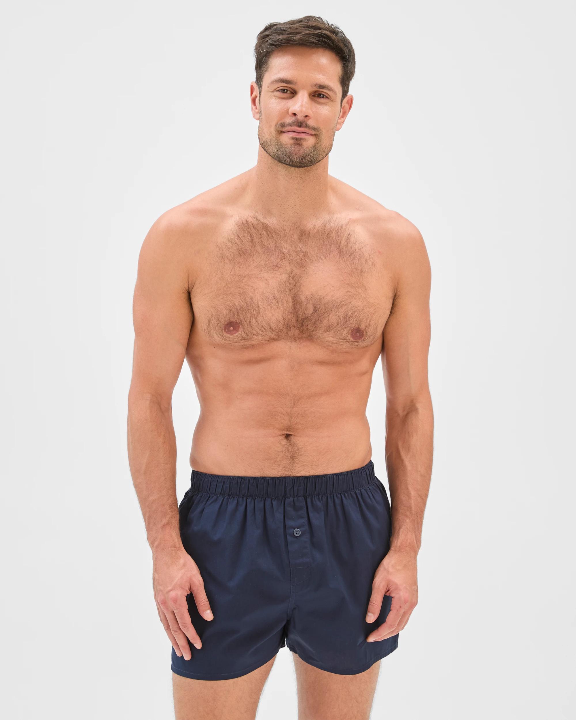 2 Maxx 3 Pack Woven Boxers NAVY, 2 of 4
