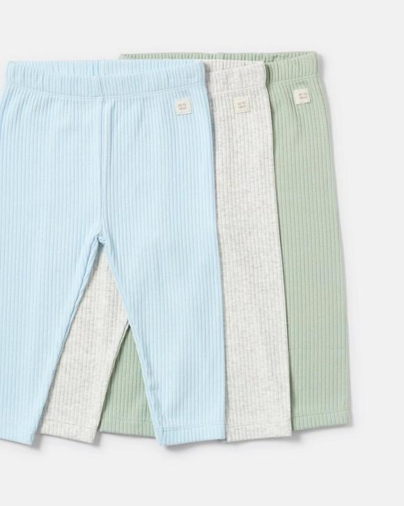 3 Pack Ribbed Leggings