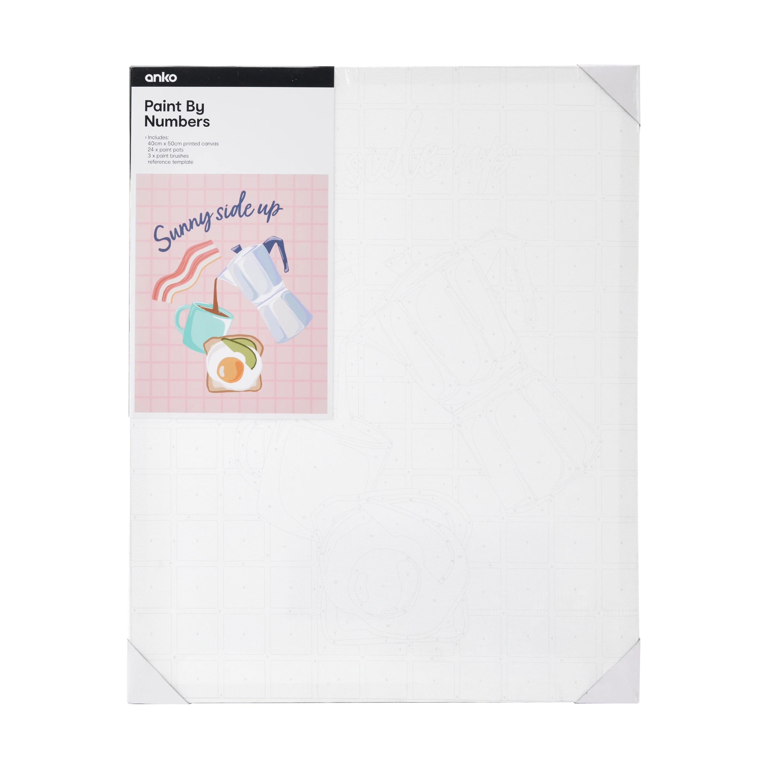 1 29 Piece Paint by Numbers – Breakfast, 1 of 3