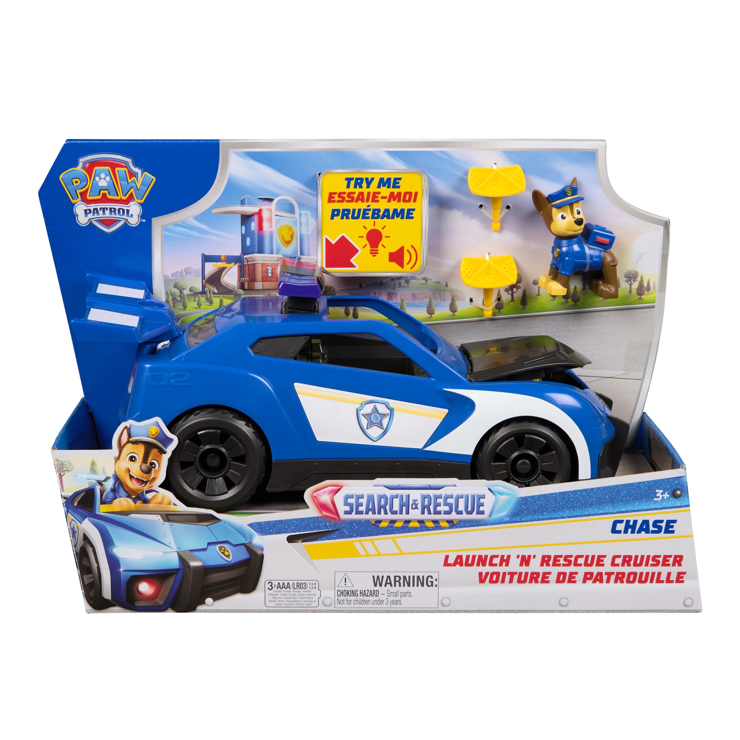 1 PAW Patrol Search and Rescue Launch and Rescue Chase Cruiser, 1 of 6