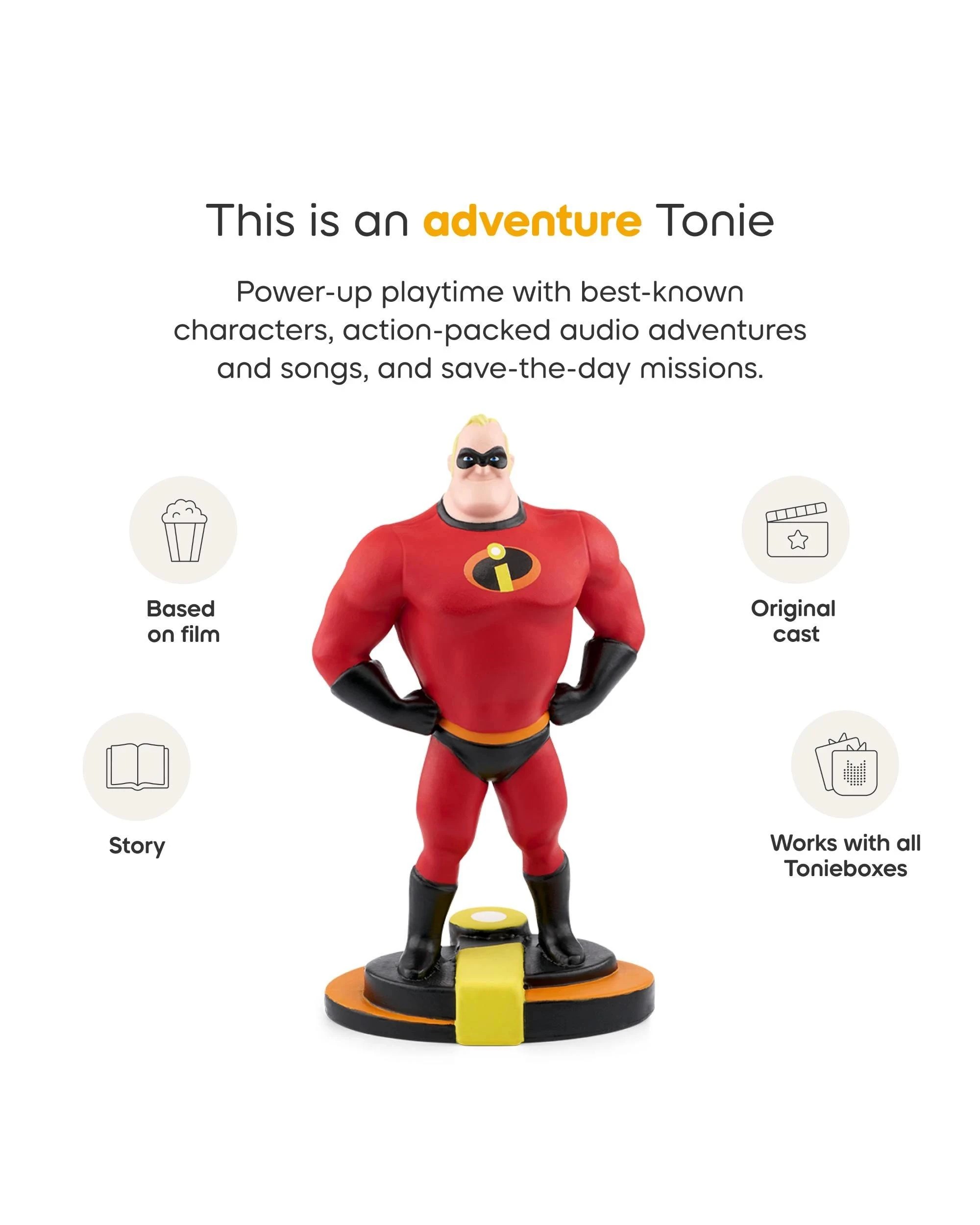 5 B. toys The Incredibles - Mr Incredible Tonies Audio Character - Multi, 5 of 6