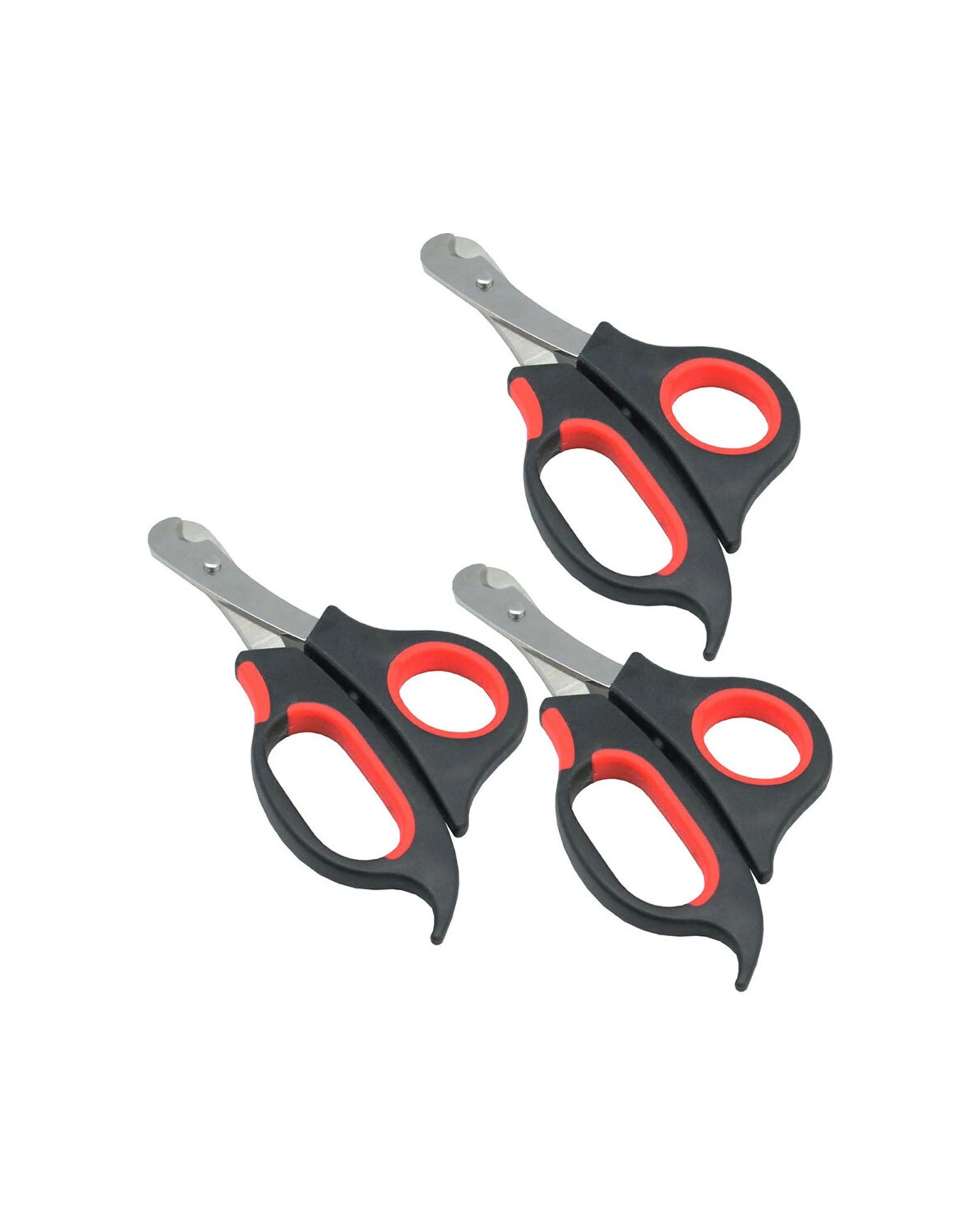 1 Paws And Claws 3pc Grooming Nail Scissors Ergonomic Design For All Breeds 13cm - Black, 1 of 3