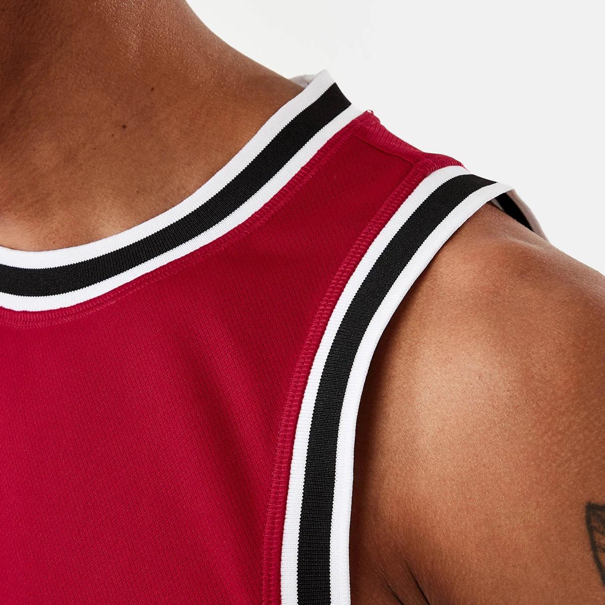 5 Active Mens Basketball Tank NEON RED, 5 of 6