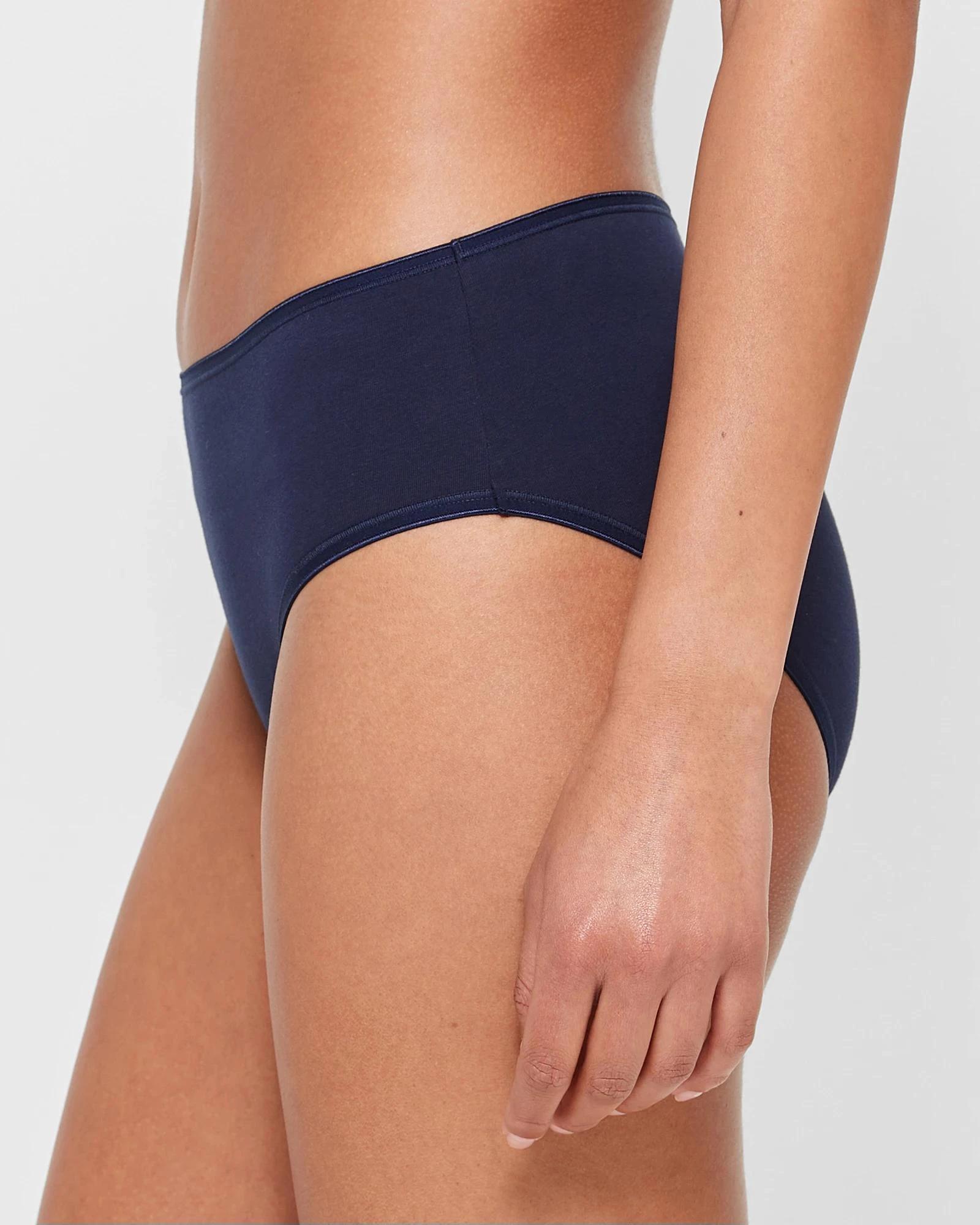 3 Target 2 Pack Everyday Cotton Midi Briefs with Aloe NAVY BLUE, 3 of 4