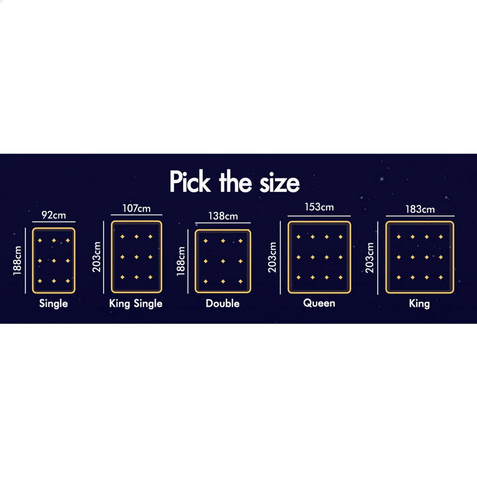 10 Starry Eucalypt Memory Foam Mattress Topper 10cm Airflow - King Bed, 10 of 10