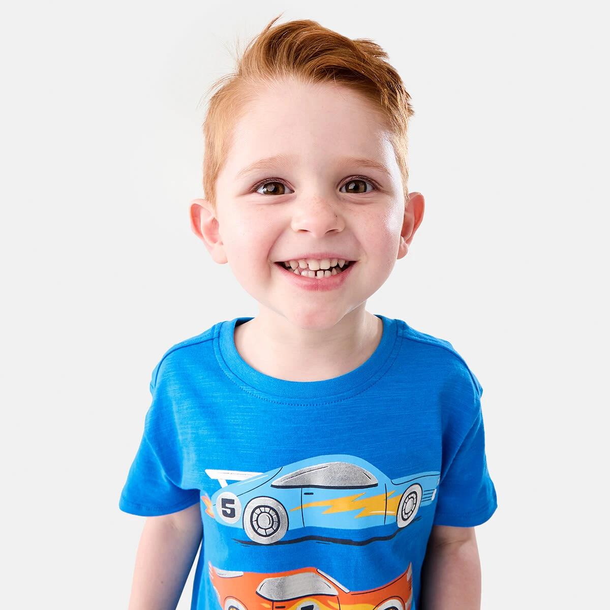3 Foil Print T-shirt Frn Car, 3 of 8