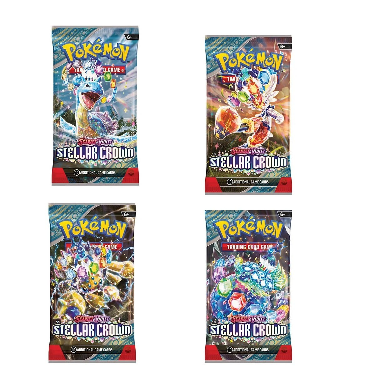 1 Pokemon Trading Card Game: Scarlet & Violet Stellar Crown Booster Display - Assorted, 1 of 6