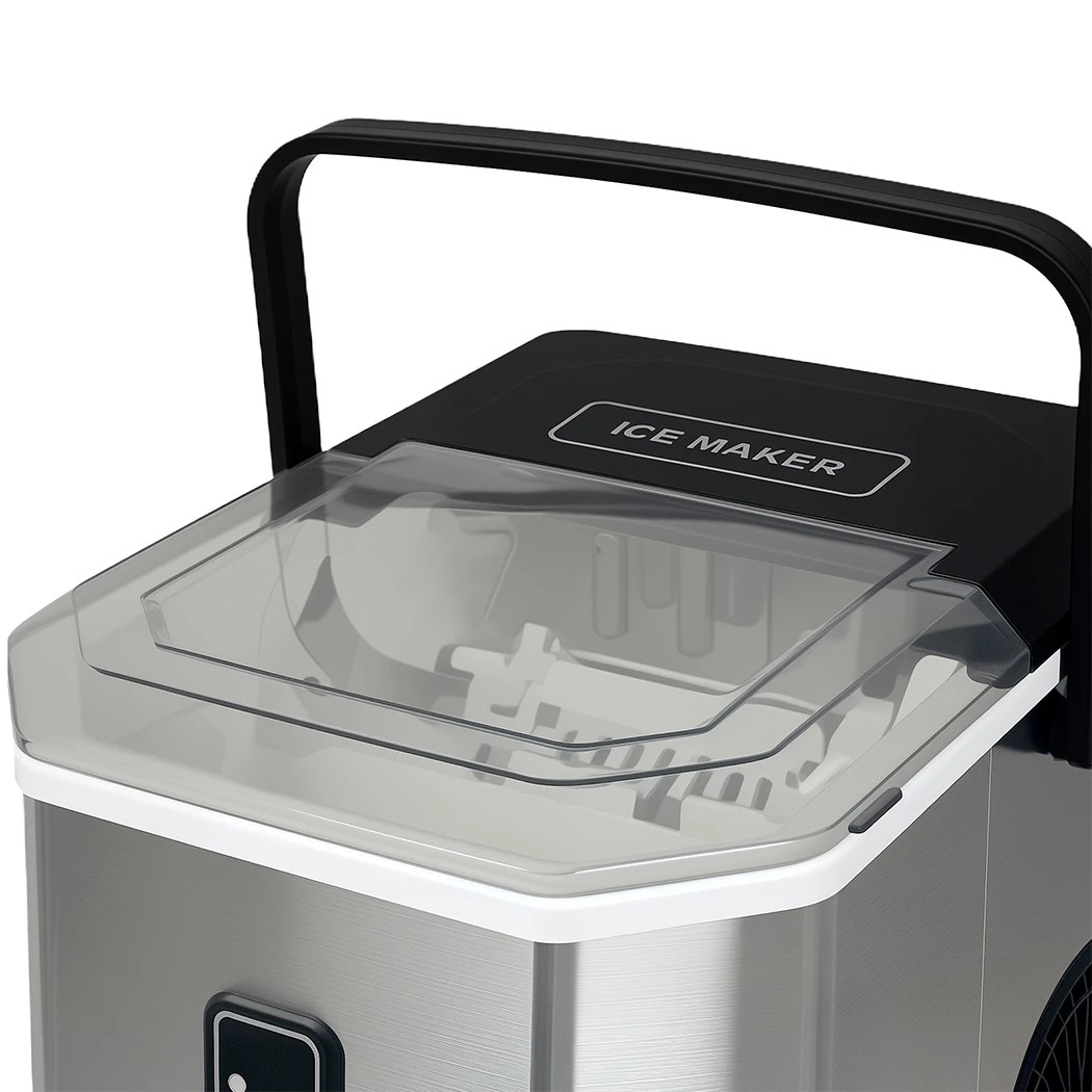 4 Spector 12kg Ice Maker Ice Cube Machine with LED Display in Black, 4 of 6