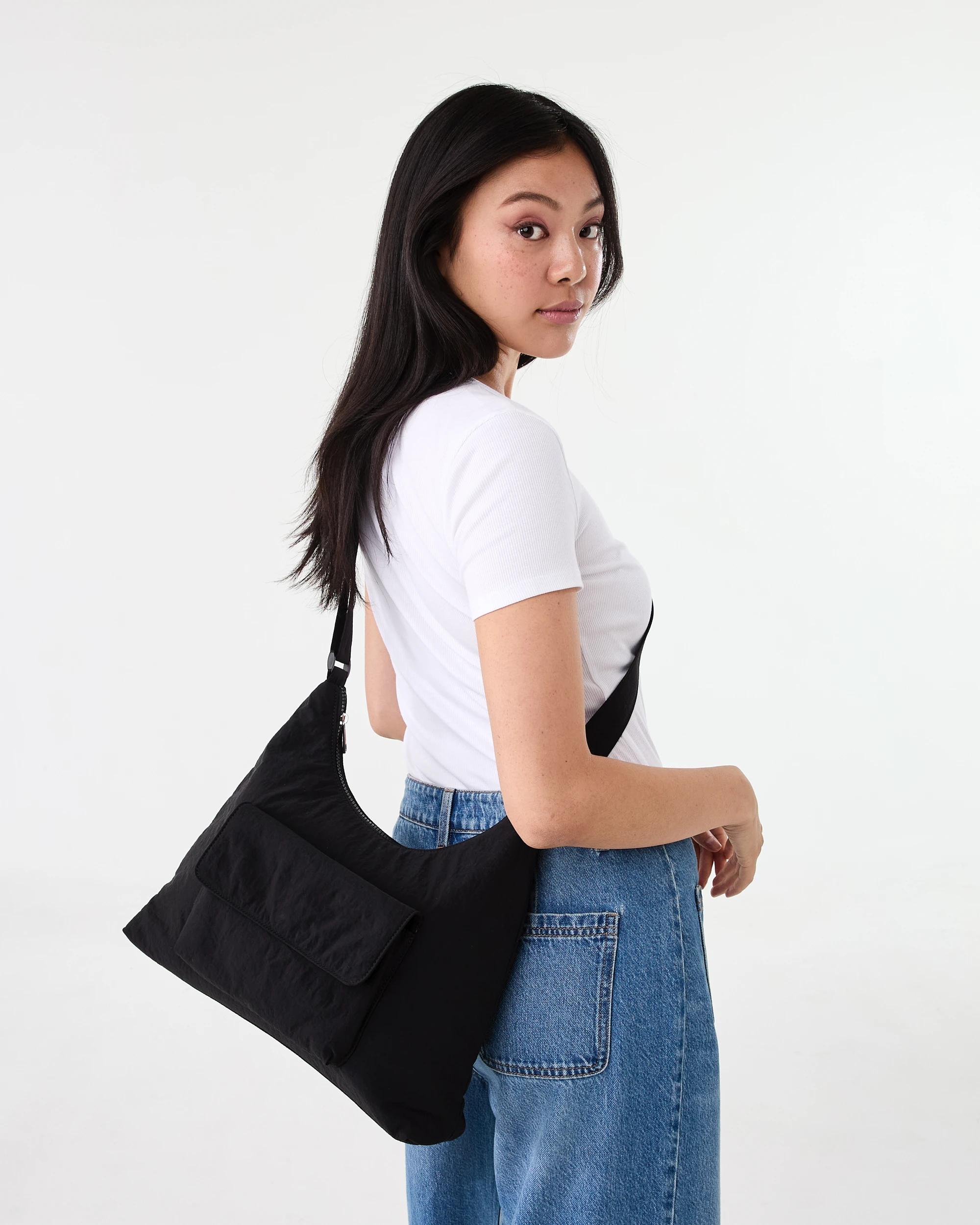 4 Everyday Nylon Crossbody Bag Black, 4 of 4