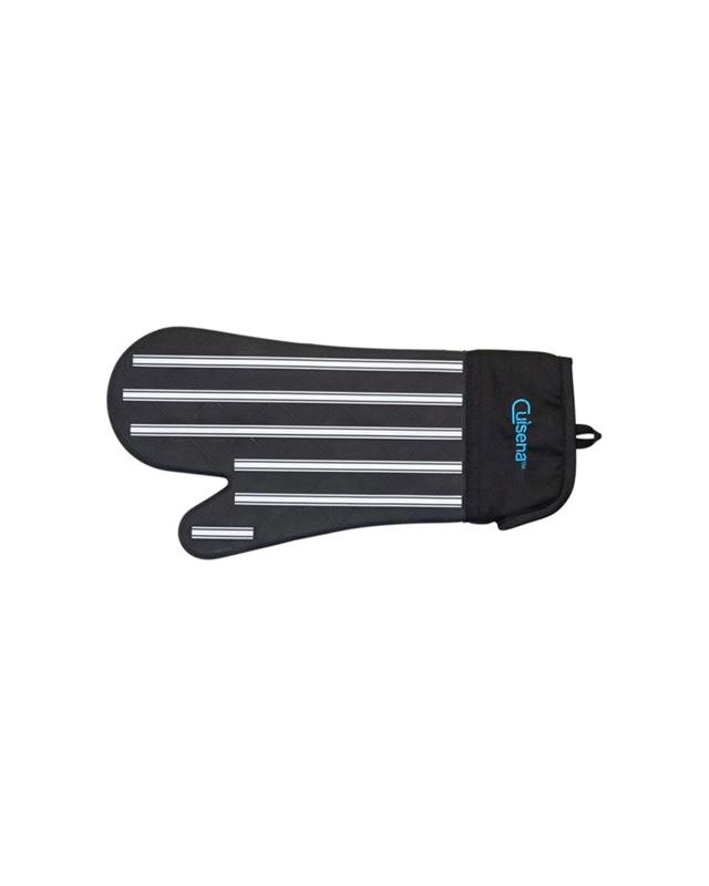 Cuisena Silicone & Fabric Heat Resistant Non-Slip Oven Glove Stripe - B