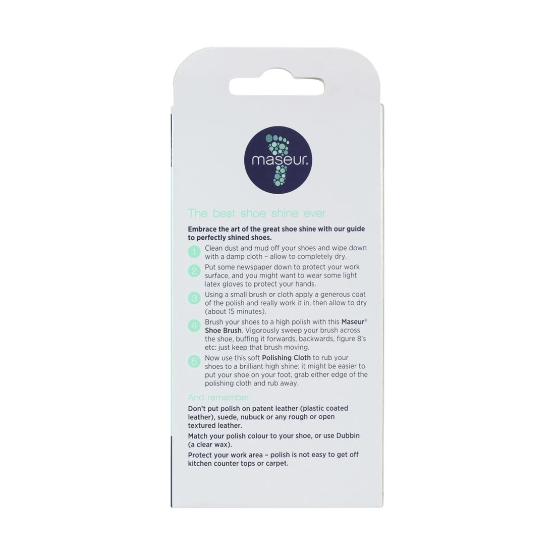 4 Footcare Shoe Brush & Polishing Cloth, 4 of 4