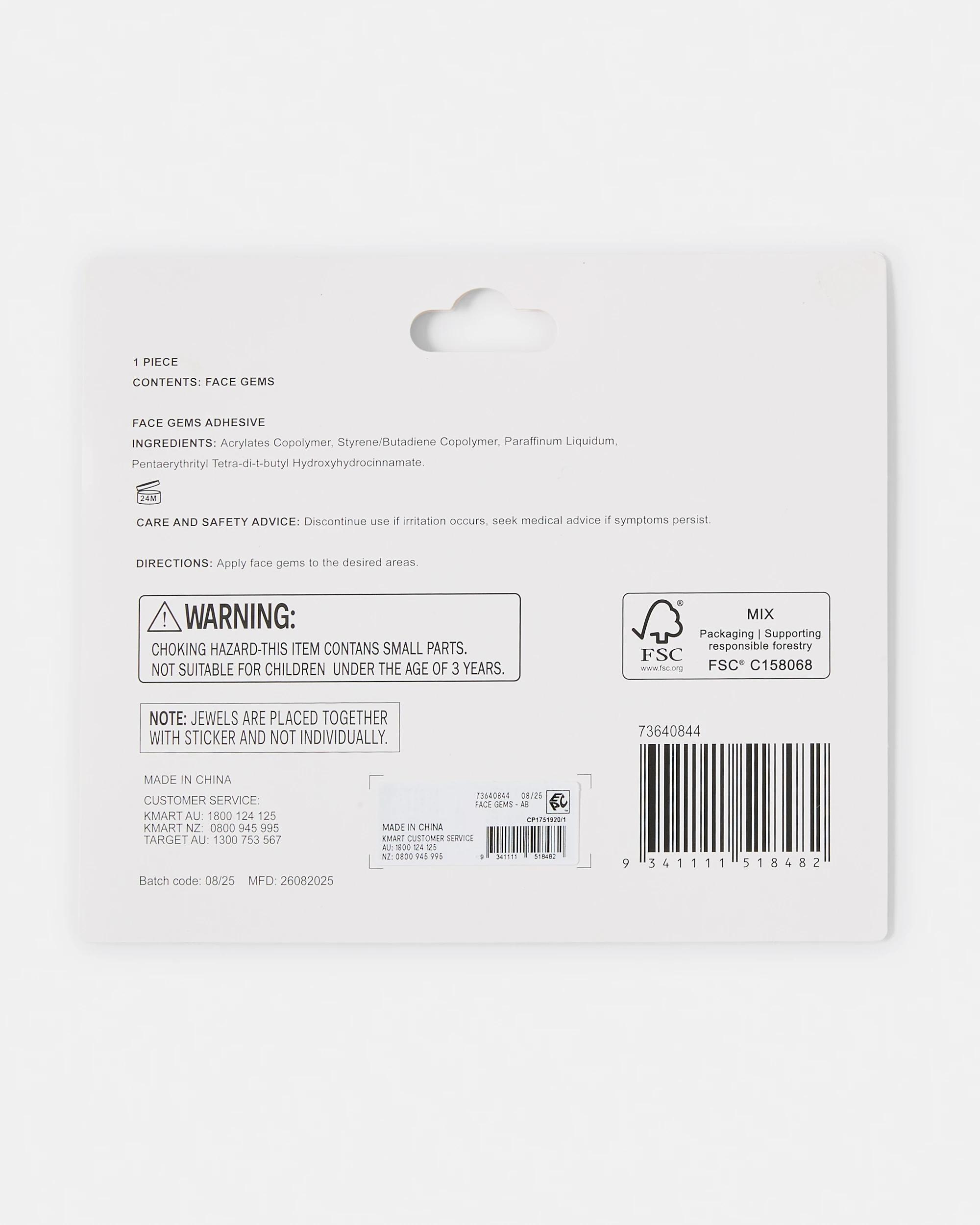 6 Face Gems Silver, 6 of 6