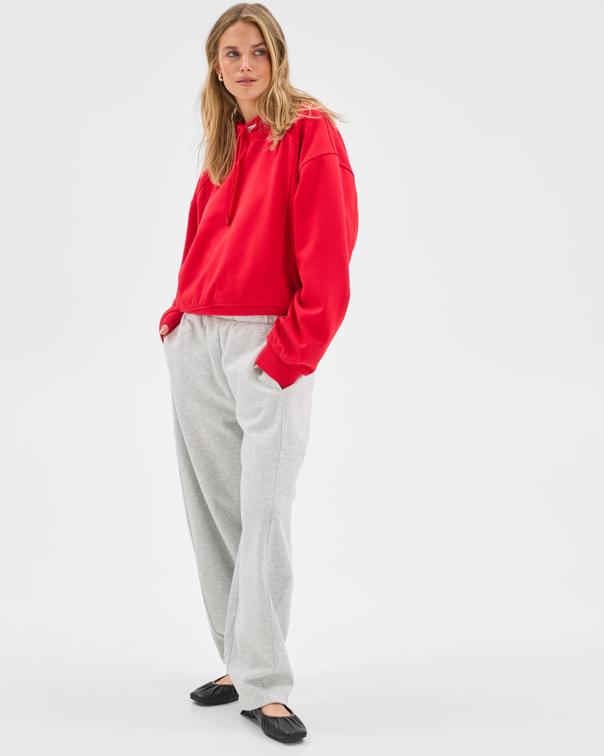 2 Lily Loves Balloon Curved Leg Trackpants SILVER MARLE, 2 of 7