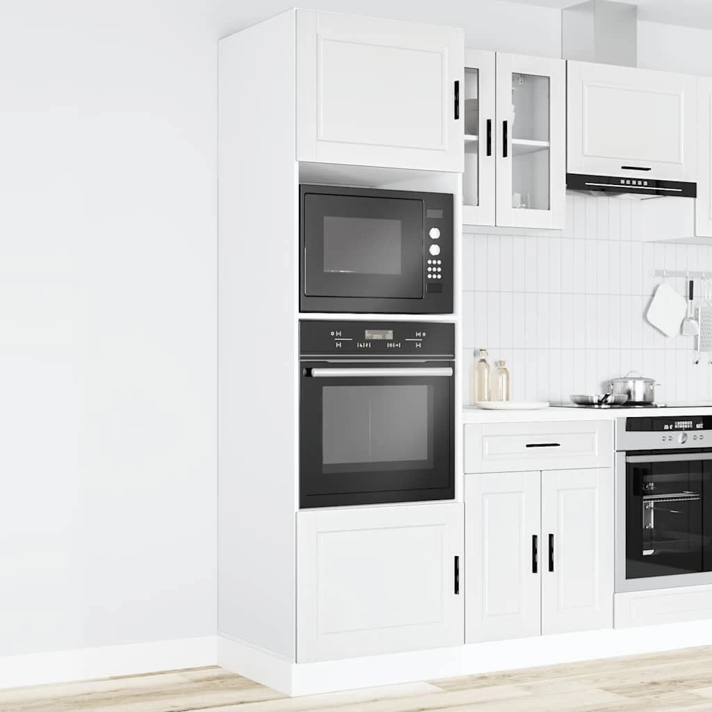 3 vidaXL Wooden Dishwasher Panel Adjustable Feet - White, 3 of 10