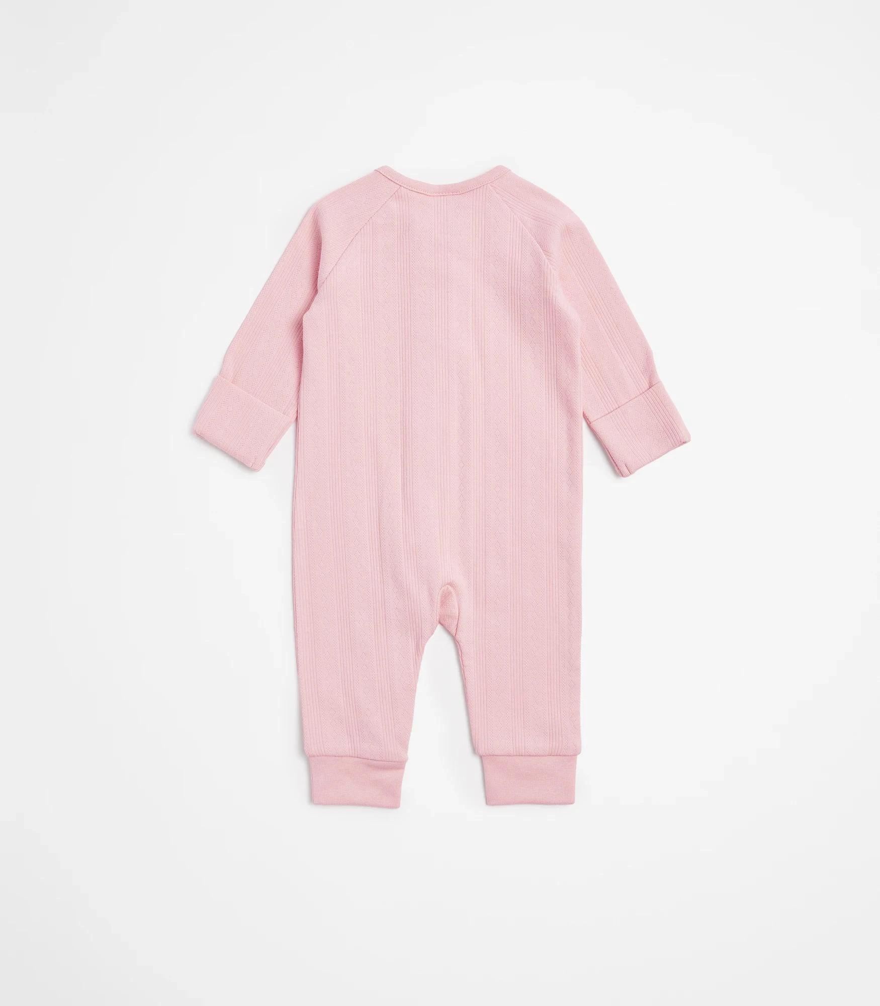3 Target Baby Organic Cotton Pointelle Zip Coverall PINK, 3 of 3