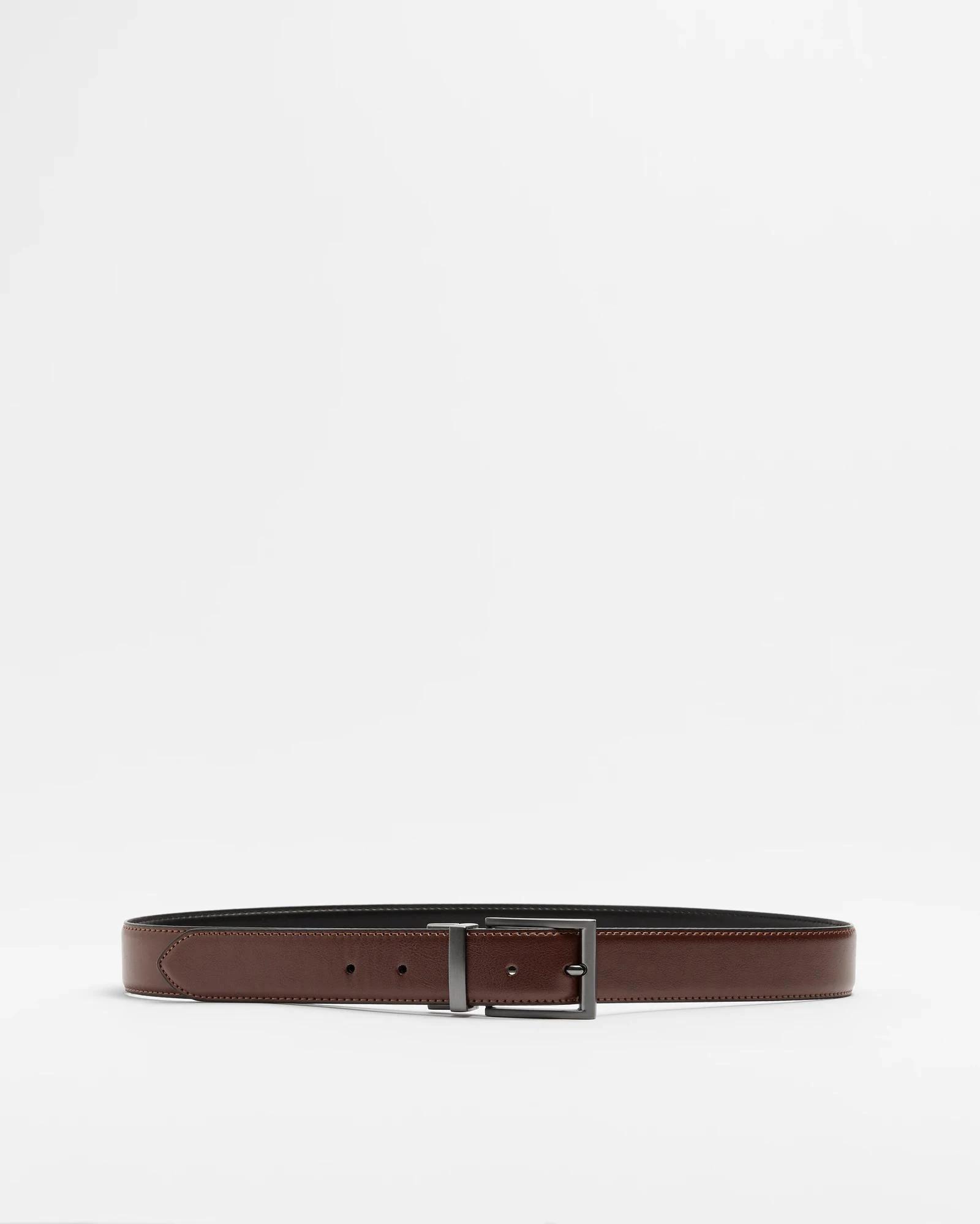 3 Target PU Stitched Reversible Belt BLACK/CHOCOLATE, 3 of 3