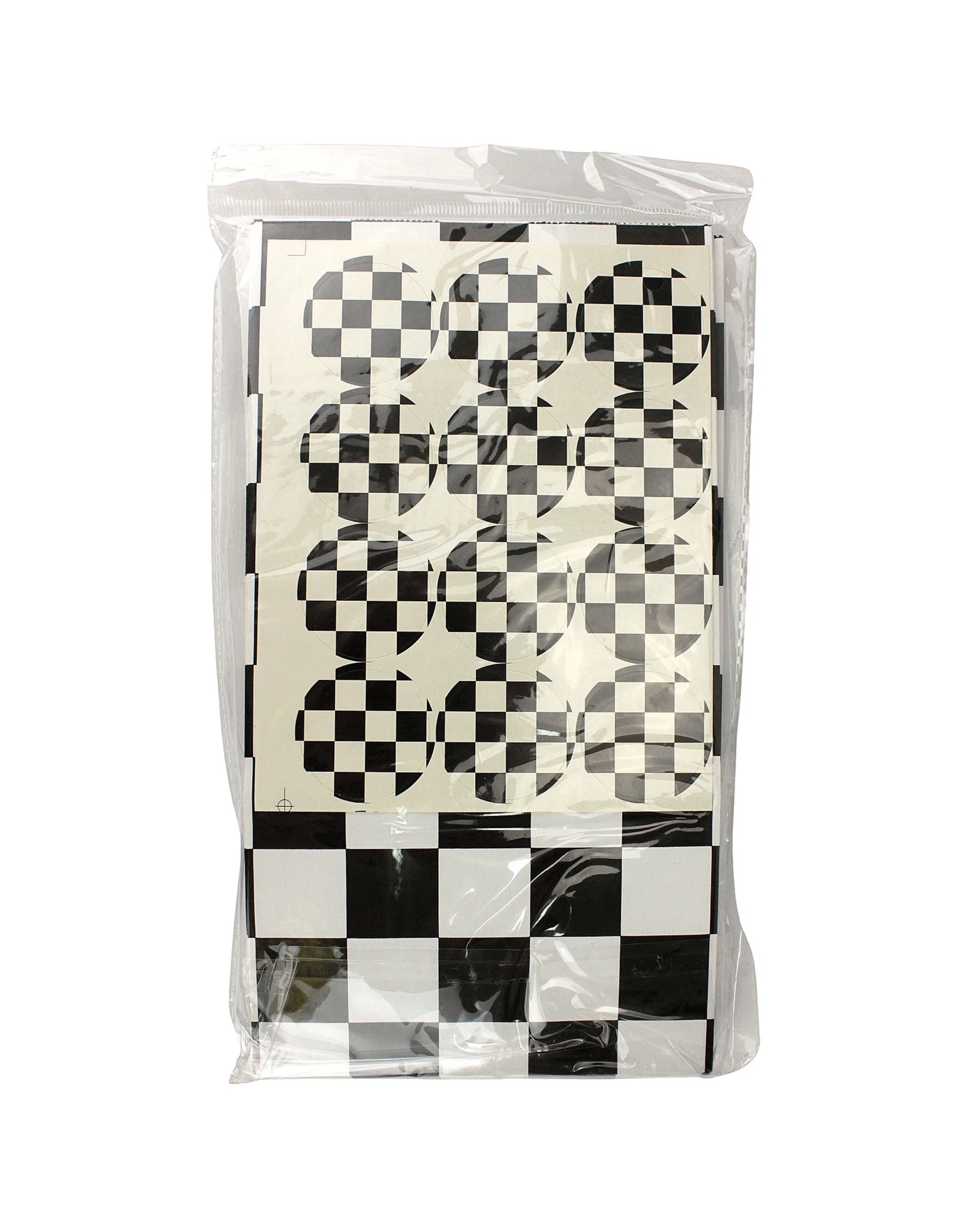 4 Party Maker Racing Check Paper Party Bags With Stickers Pack of 12 - Pattern, 4 of 5