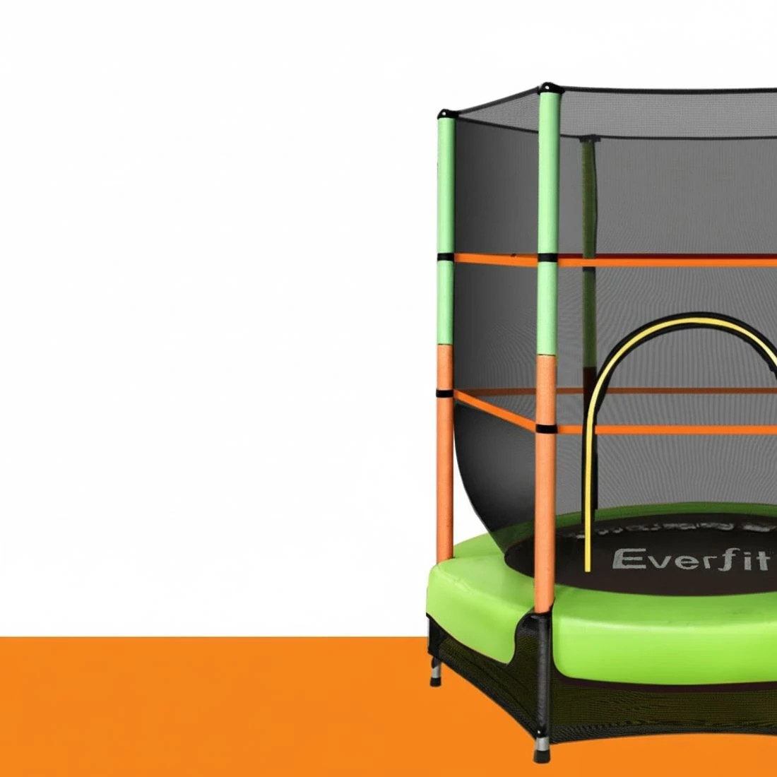 5 Everfit 4.5FT Trampoline for Kids w/ Enclosure Safety Net Rebounder Gift - Multi, 5 of 7