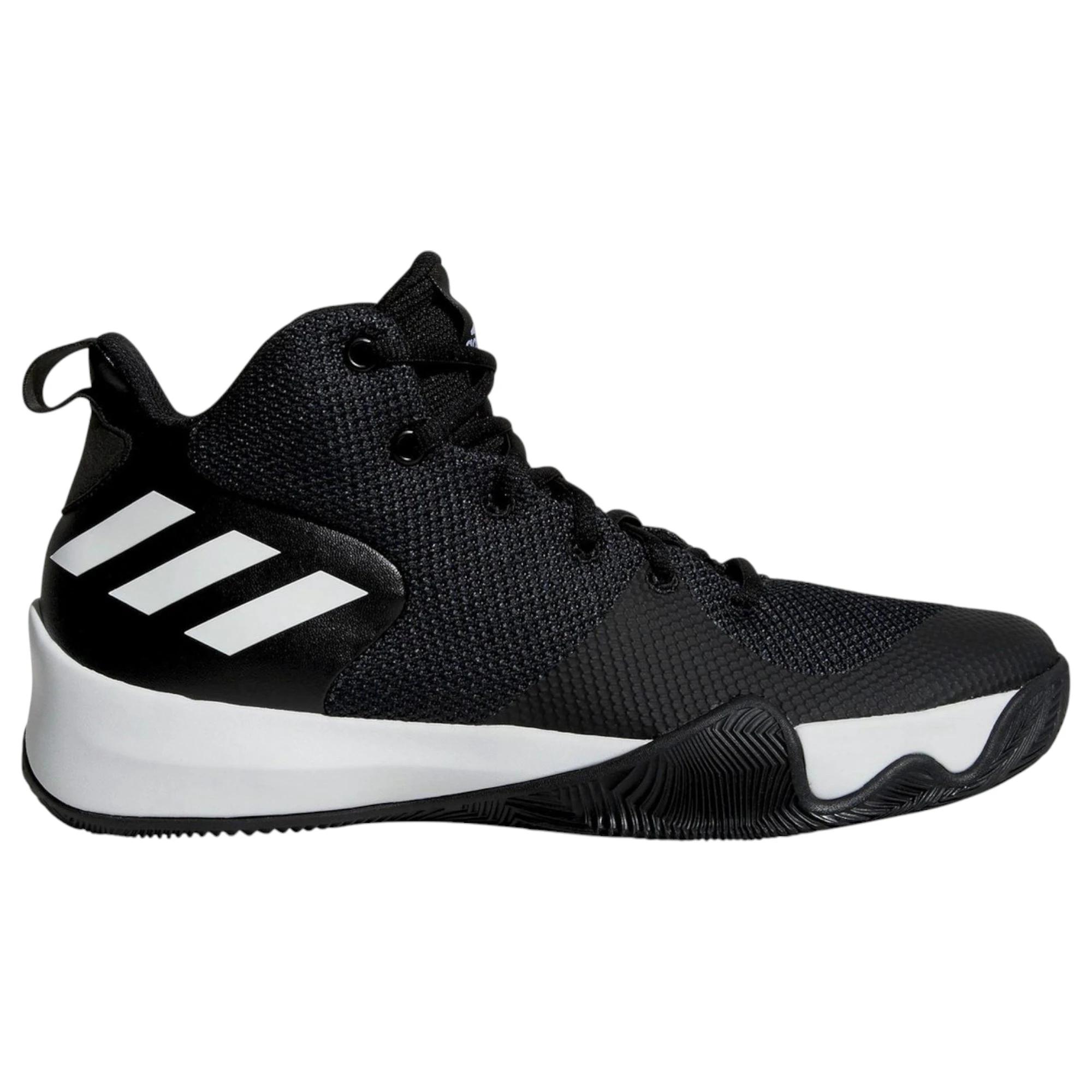 1 Adidas Mens Explosive Flash Black/ Carbon/ White Basketball Shoes BLACK/CARBON/WHITE, 1 of 8