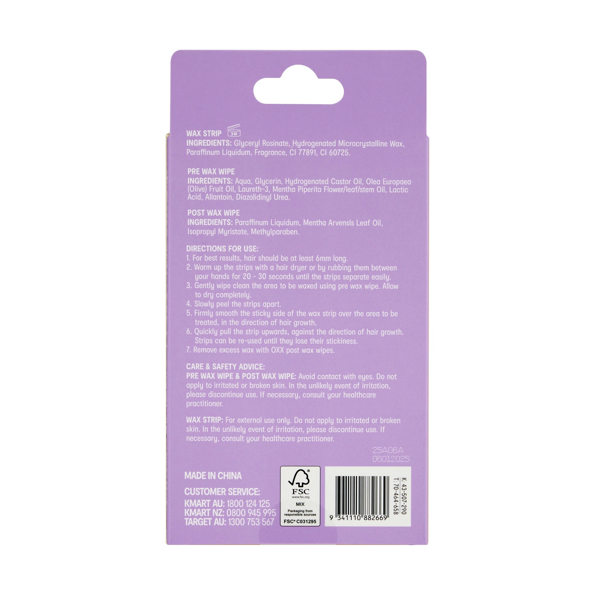 6 OXX Bodycare Sweet Cheeks Bikini Wax Strip Kit, 6 of 6