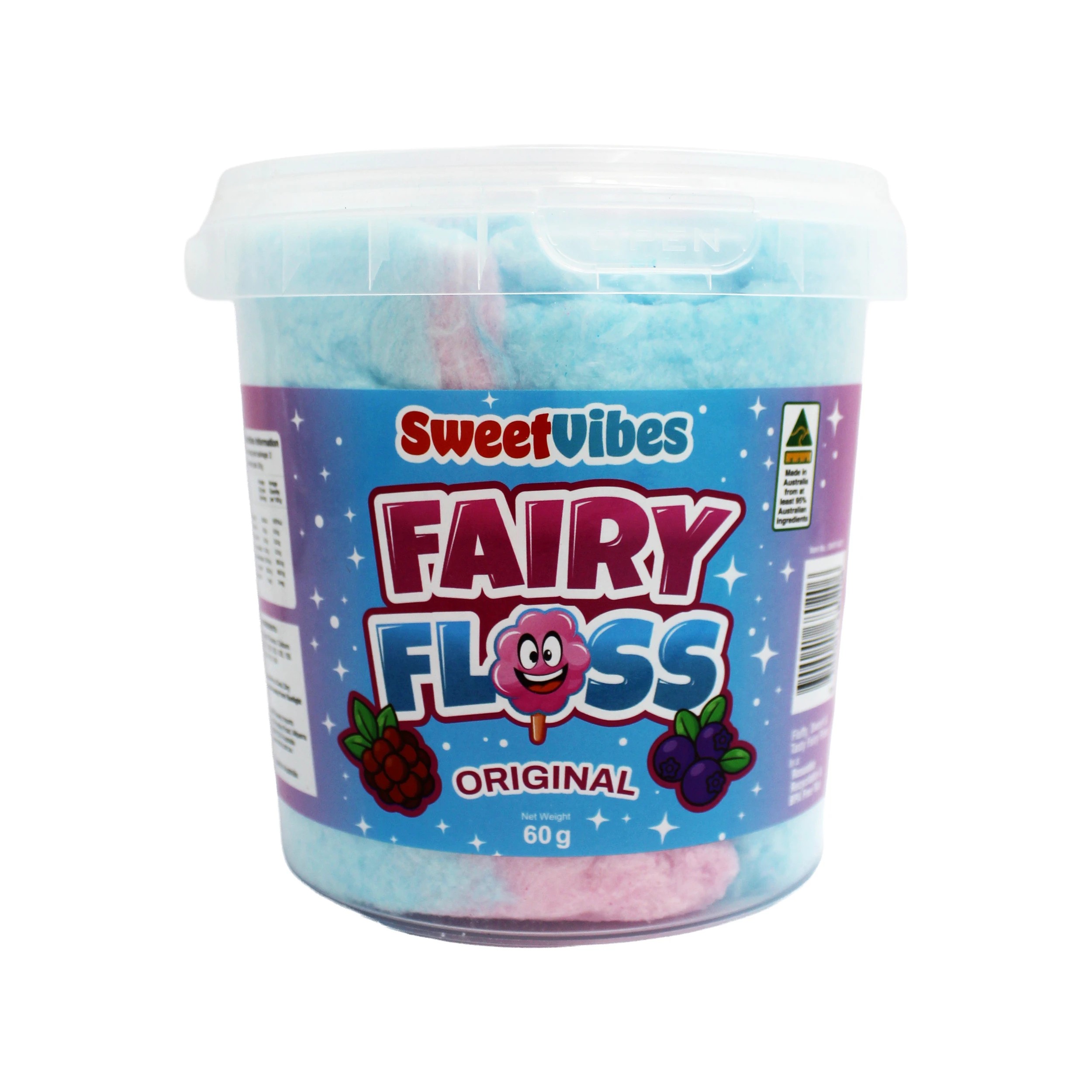 1 Fantasy Fairy Floss Original Tub 60g, 1 of 2