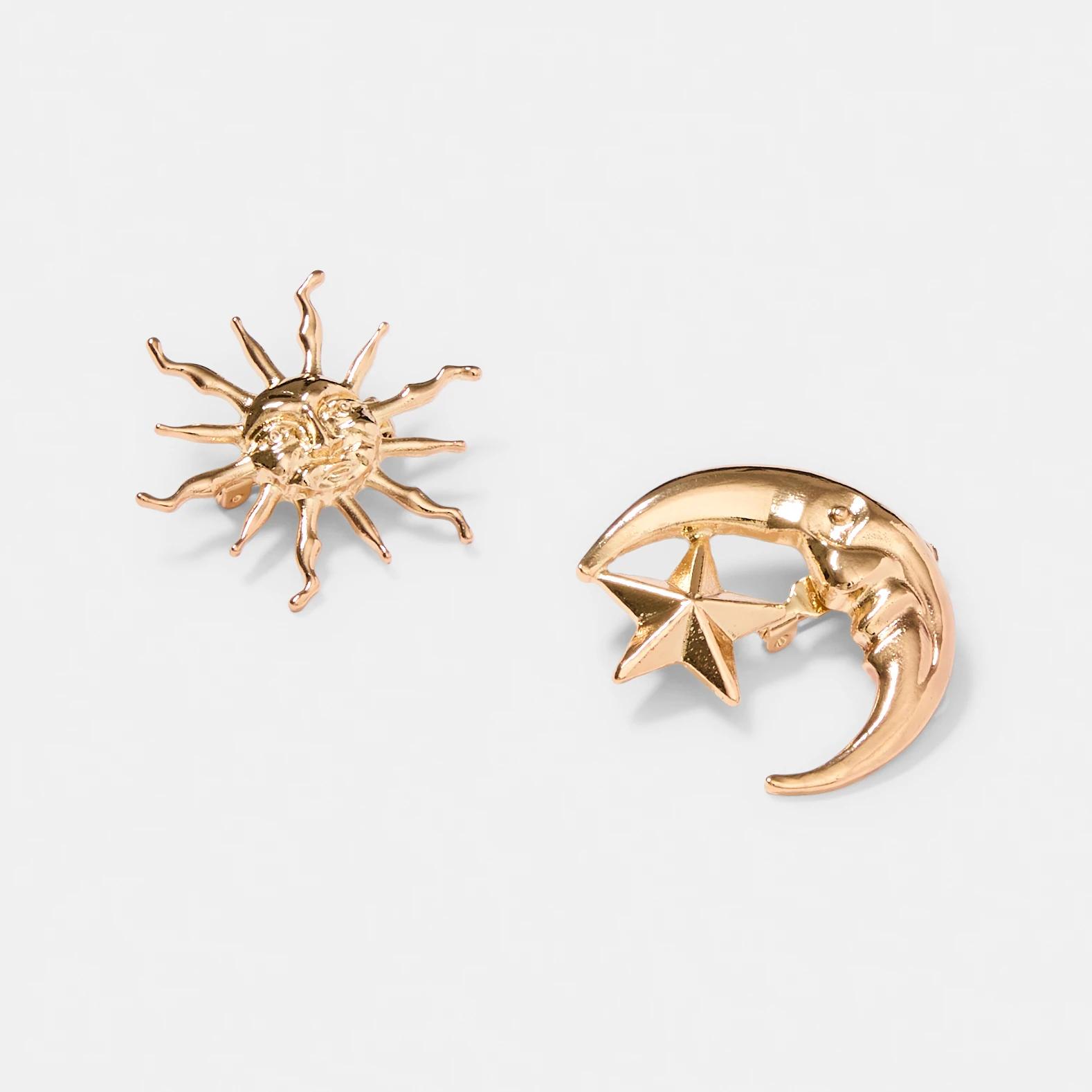 2 2 Pack Celestial Brooch - Gold Tone Gold, 2 of 3